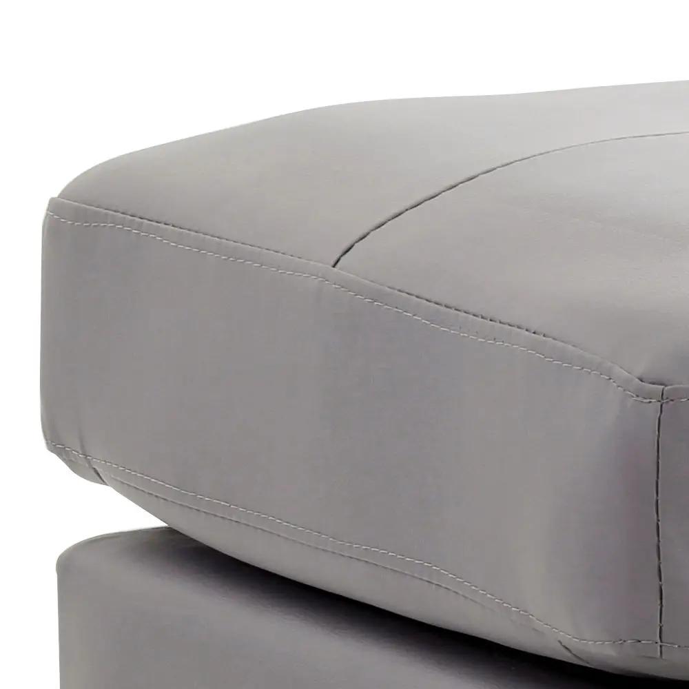 Tufted Ottoman | Compact Two Seater | White Finish | 23 In
