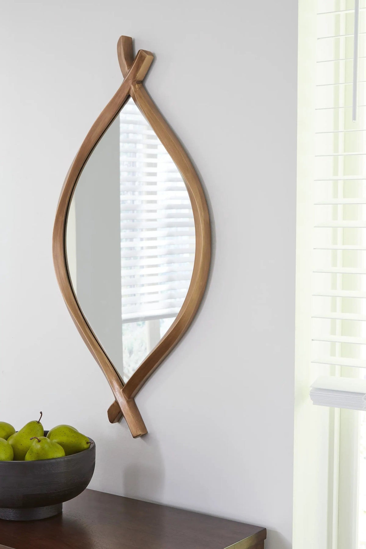Bartner Accent Mirror | 18 x 1.25 x 36 in | Metal | Antique Gold Finish