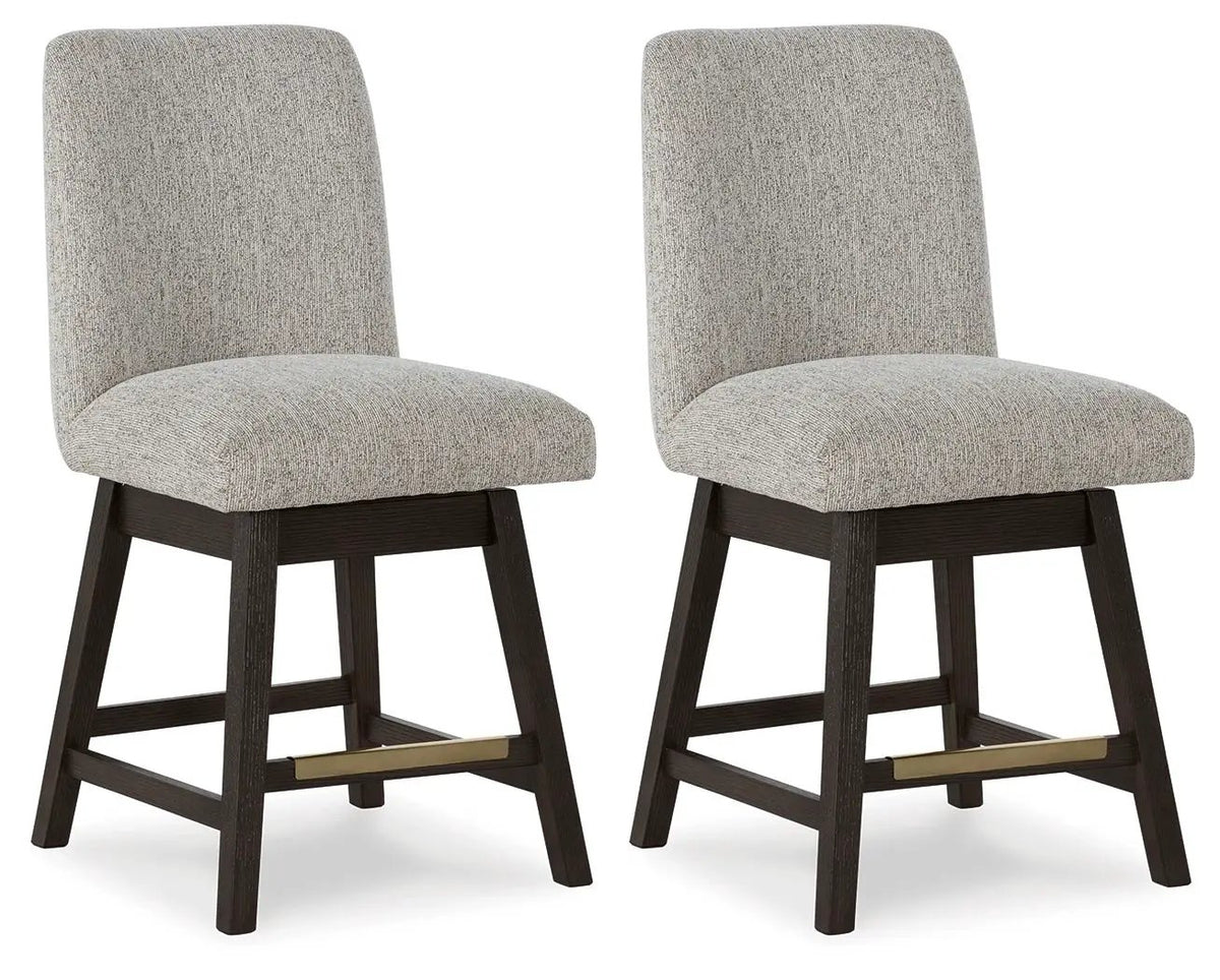 Rectangular Counter Table Set | Dark Oak Finish | Modern Design