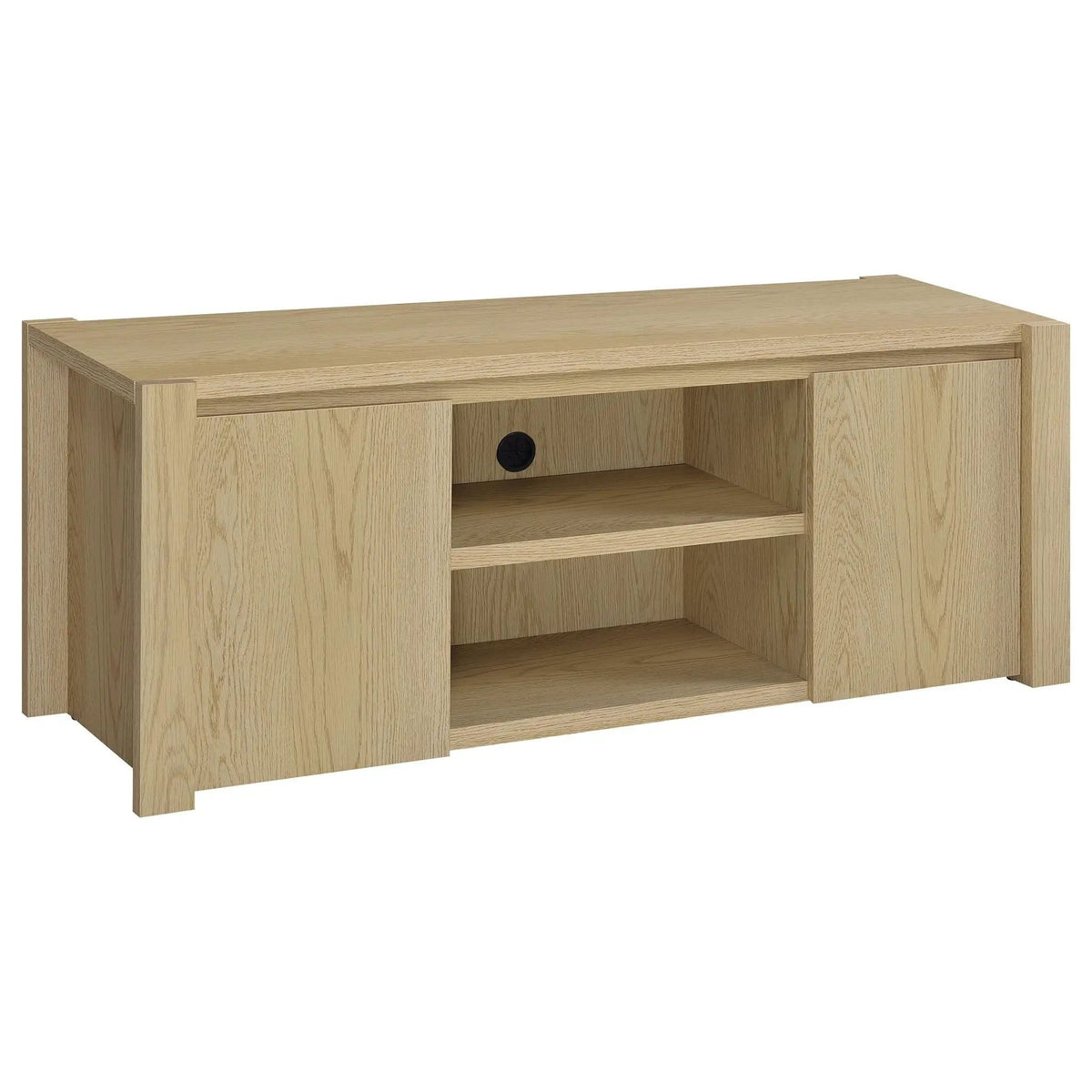 Laurelton 3-piece Entertainment Center TV Stand | 3-Piece Set | Engineered Wood & Veneer | Light Oak