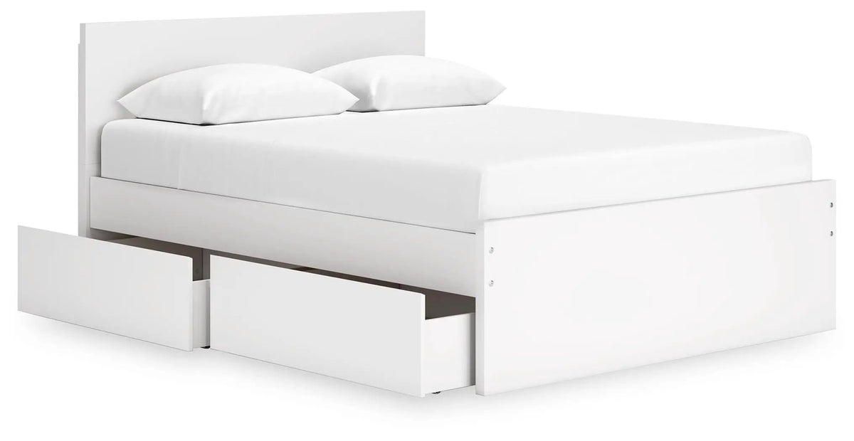 Onita Panel Platform Bed | Minimal Design | Ultra-Clean Lines | Easy-Elegant Solid Finish