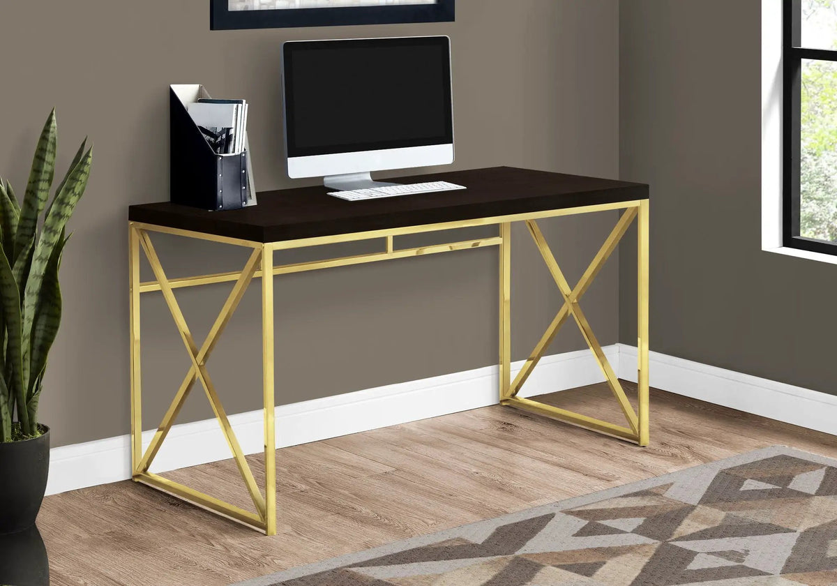 Laptop Computer Desk | 47.25 Inch Width | Thick Panel Tabletop | Space-Efficient Design