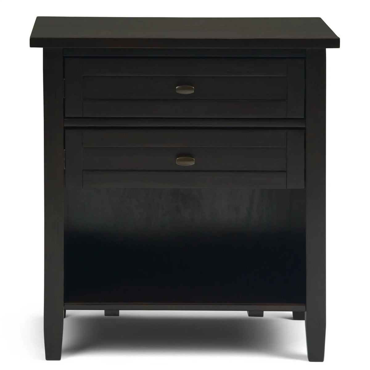 Warm Shaker Bedside Table | Handcrafted Solid Wood | NC Lacquer Finish | Multipurpose Design