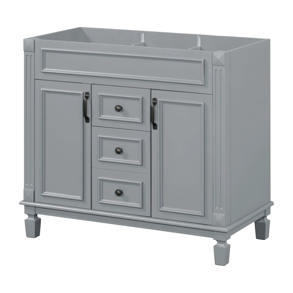 Bathroom Vanity Cabinet | 35.3 Inch Width | 2 Soft Closing Doors | 2 Drawers