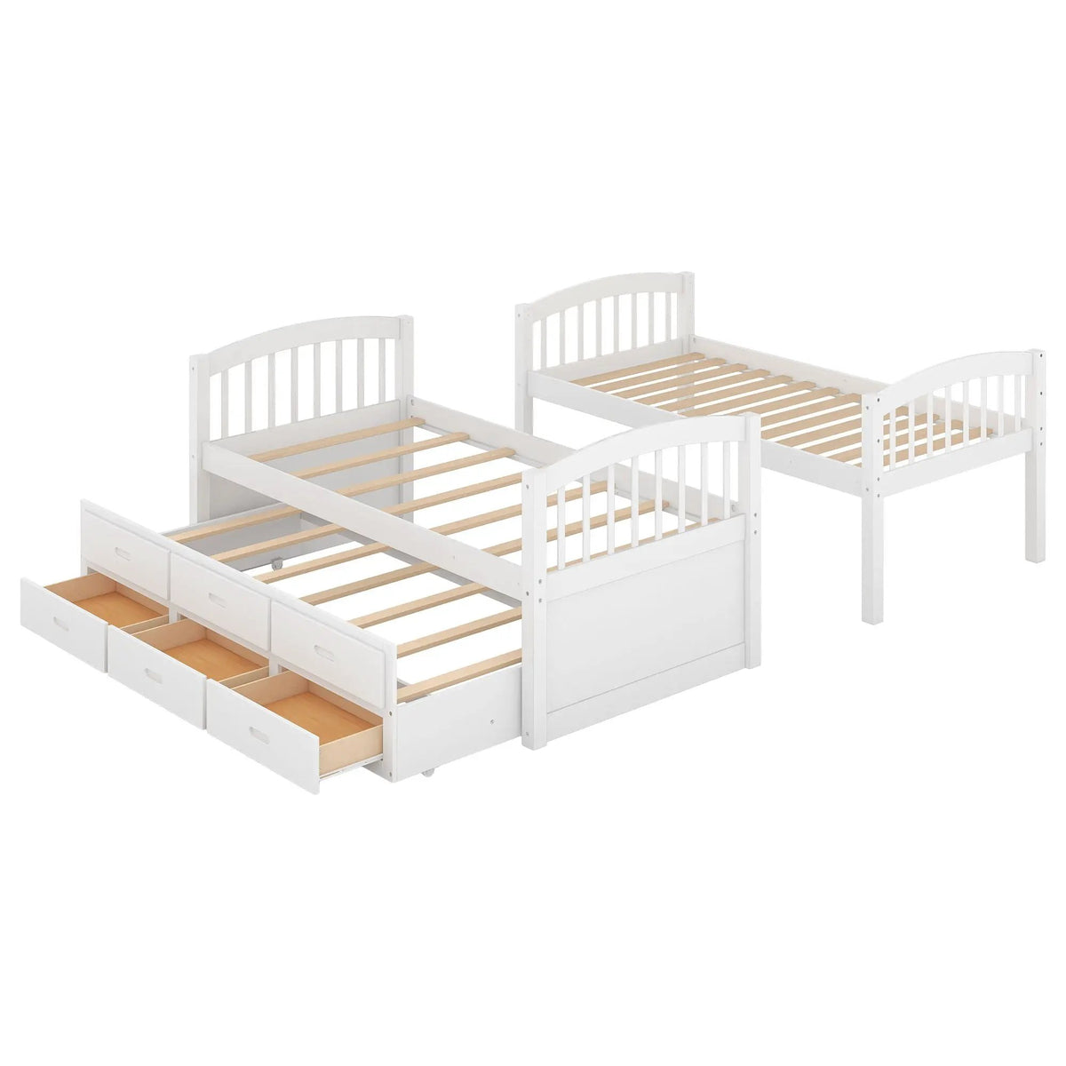 Bunk Bed | Pull Out Trundle | Storage Drawers | Twin Size