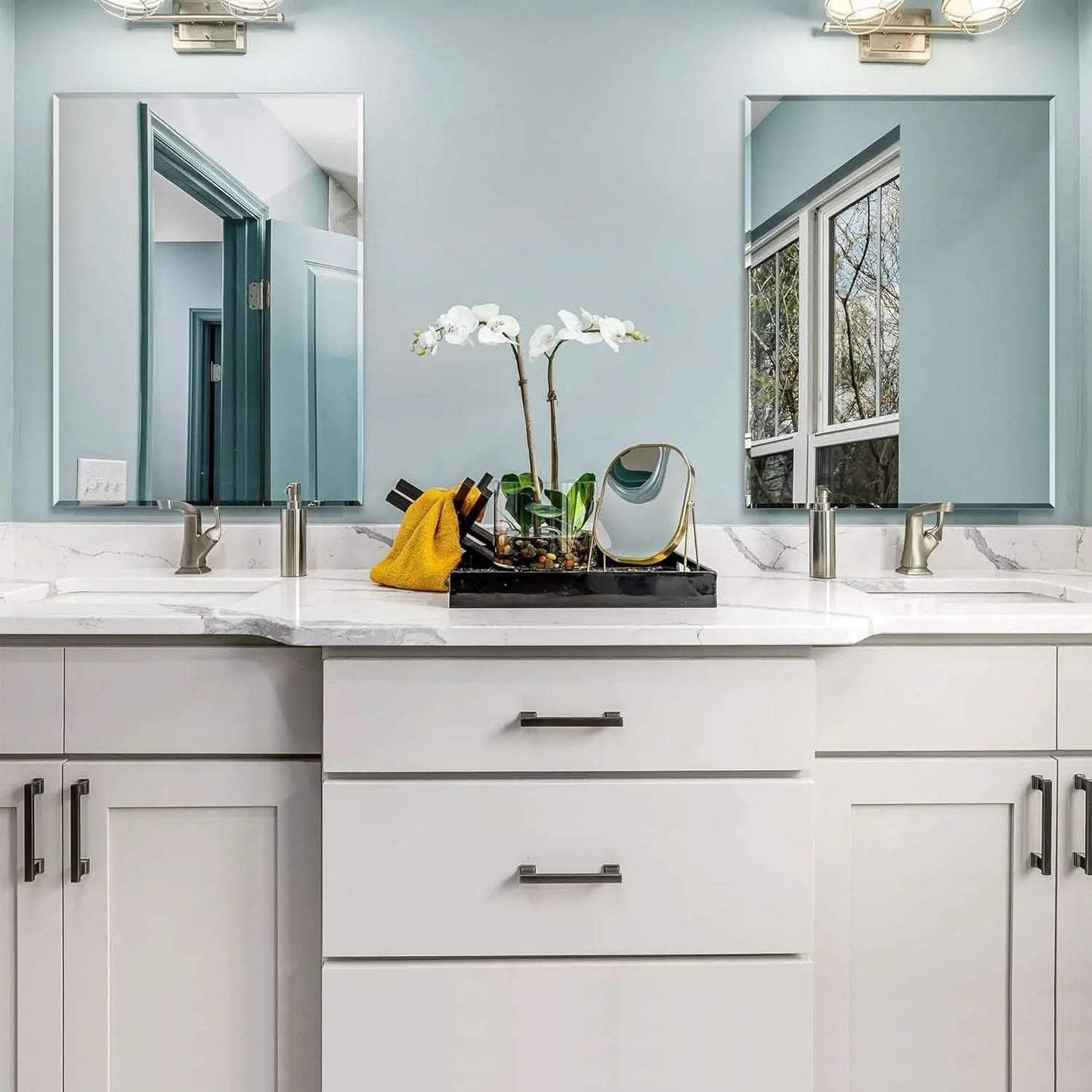 Wall Mirror Frameless 24x32 Bathroom Vanity Decor Accent from PriceLows™
