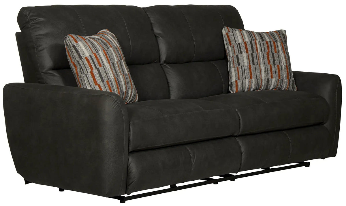 Dorian Reclining Sofa | 4 Pieces | Faux Leather & Fabric | Living Room