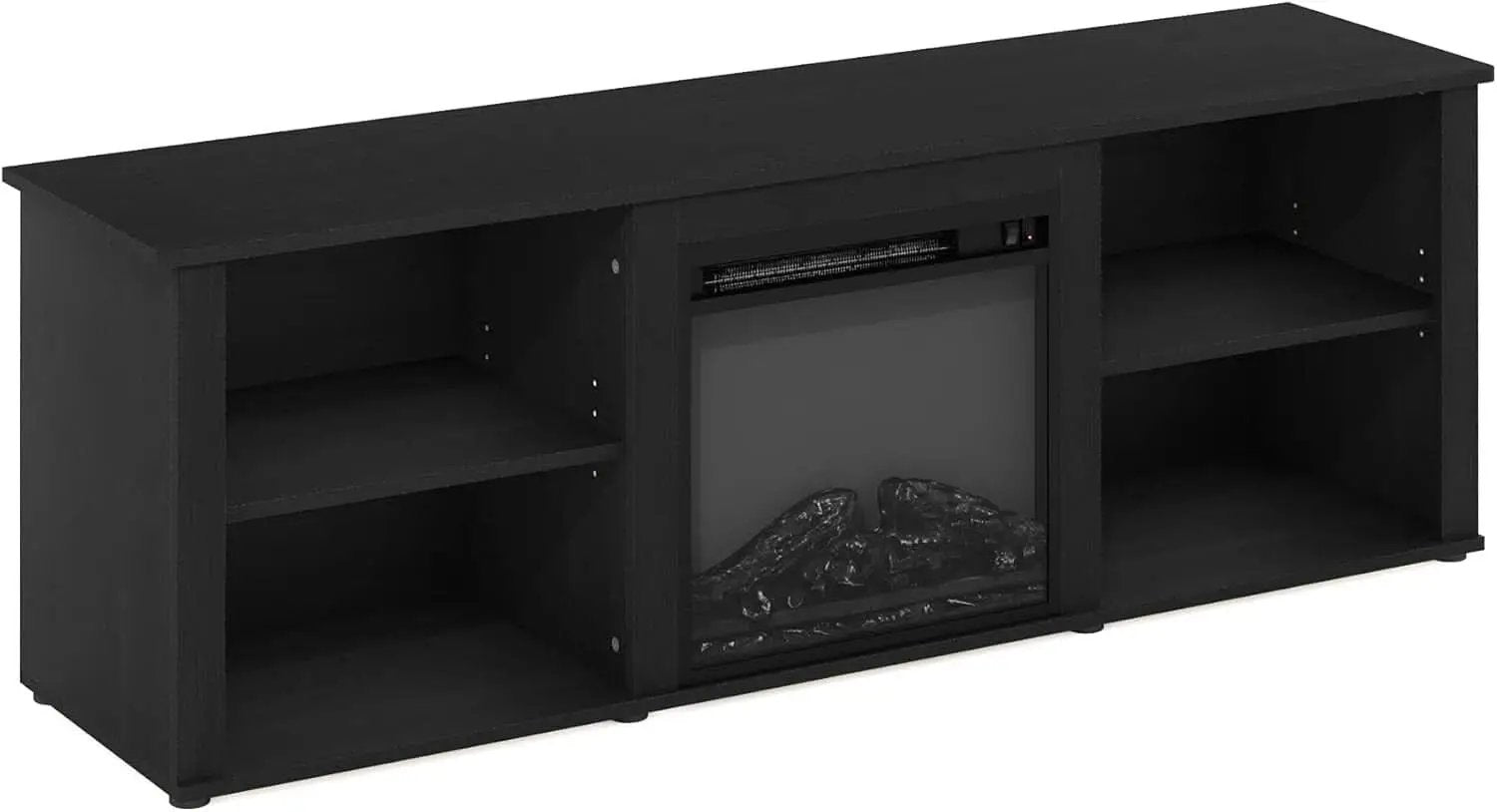 70 Inch TV Stand With Electric Fireplace Americano Finish from PriceLows™