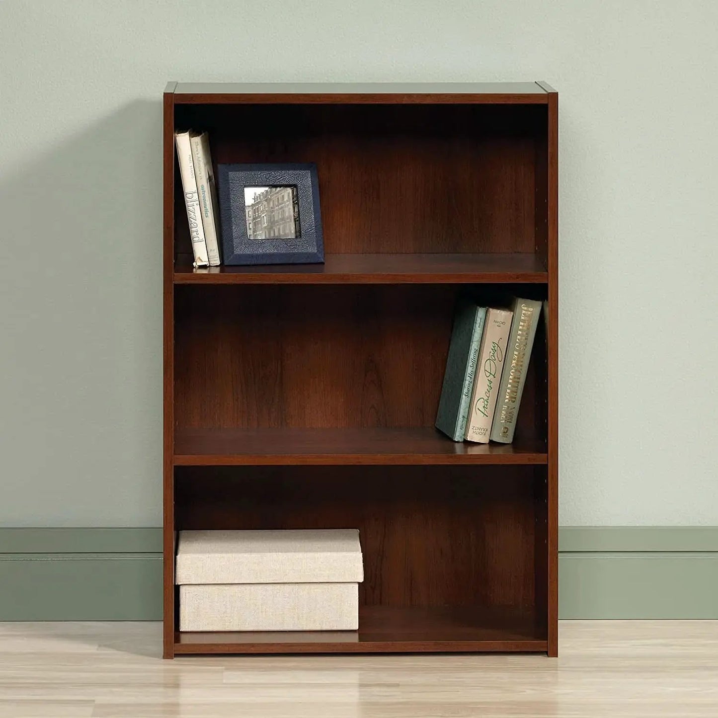 Beginnings 3 Shelf Bookcase In Brook Cherry Finish from PriceLows™
