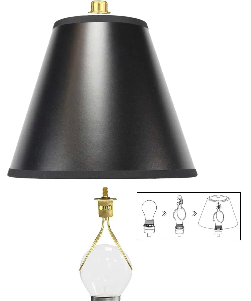 Empire Lampshade | Hardback Parchment | Clip On Fitter | 5x10x8.5