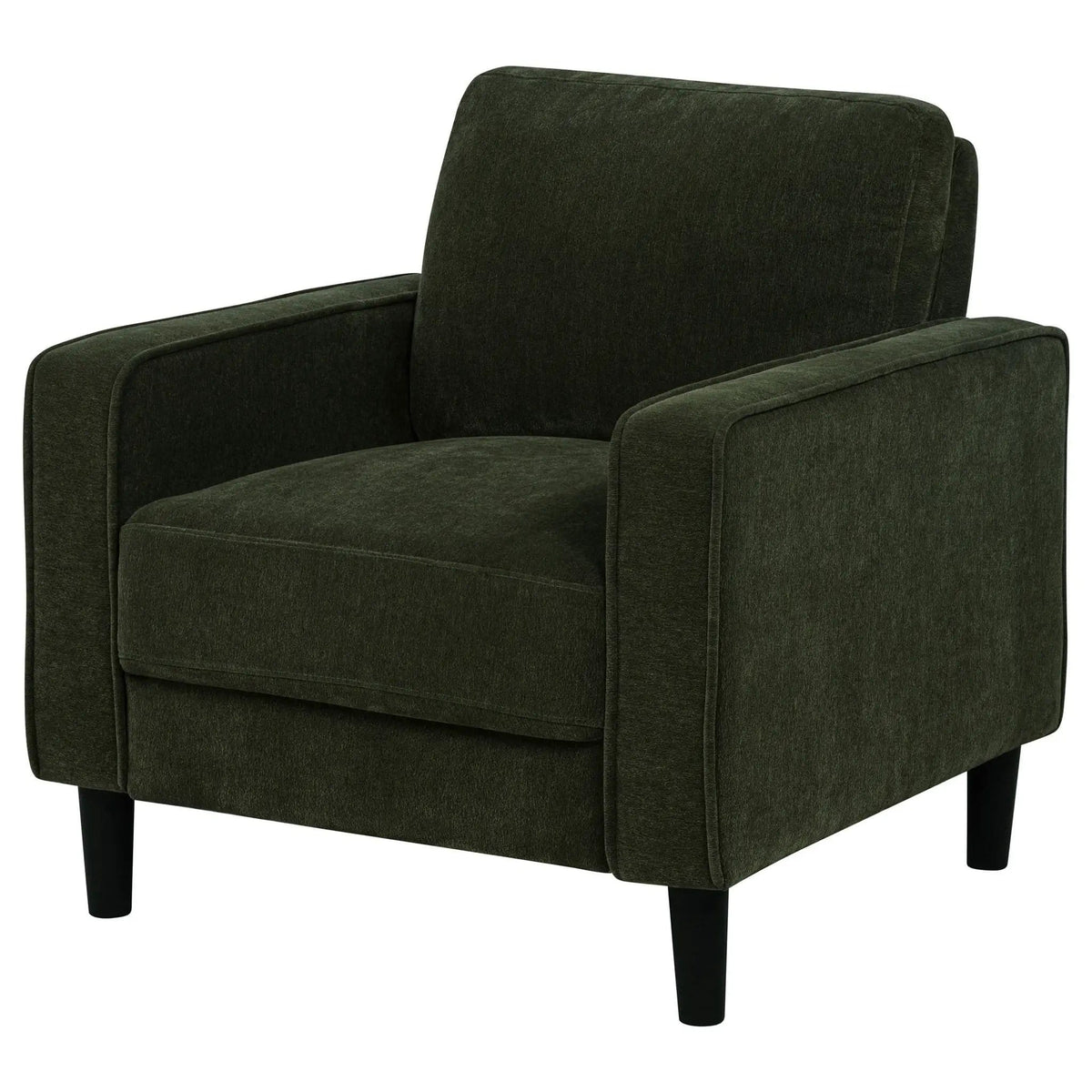 Ruth Fabric Upholstered Track Arm Accent Chair Matcha | 32.25 x 31.5 x 33.5 in | Fabric | Green