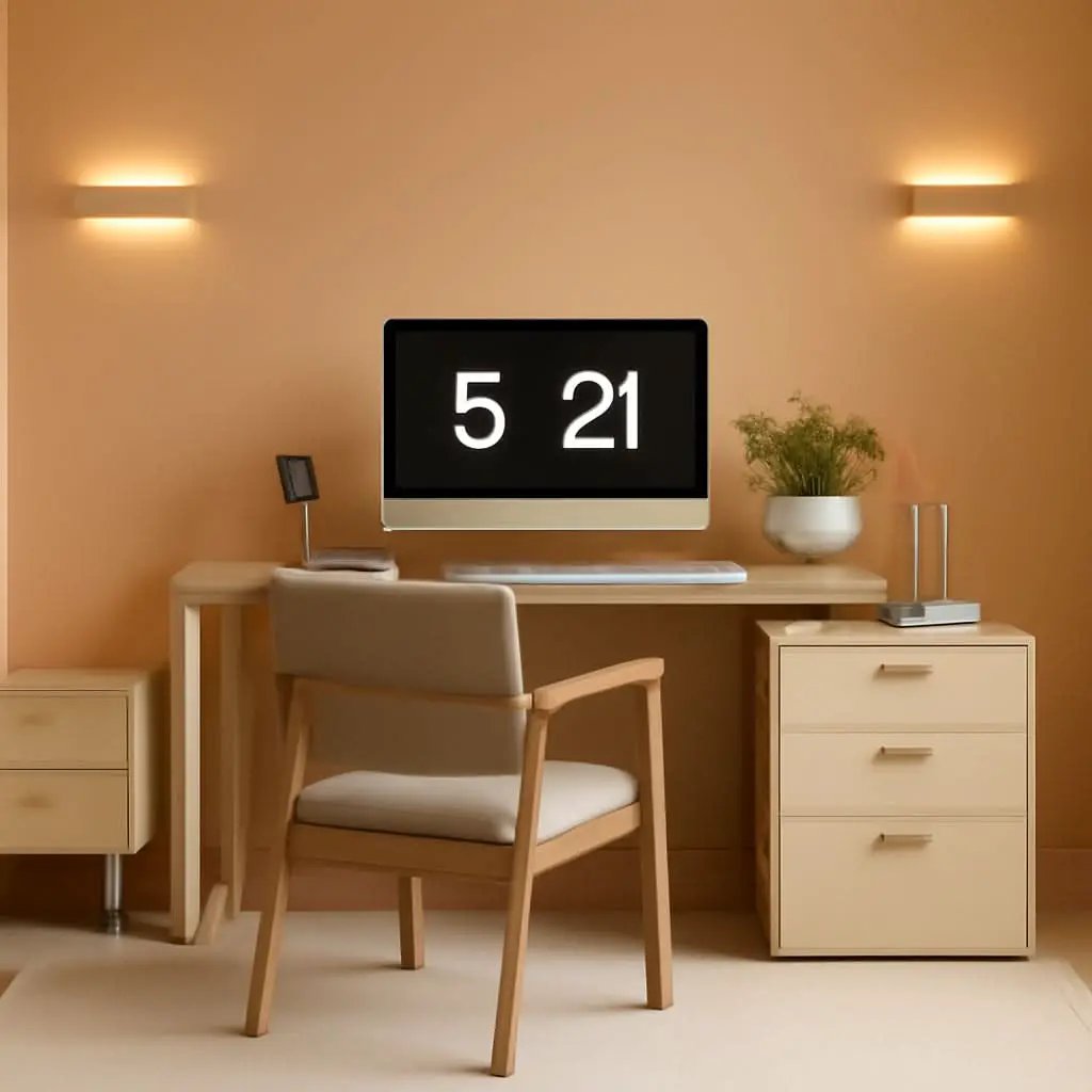 L Shaped Corner Desk Walnut With Large Workspace And Drawers from PriceLows™