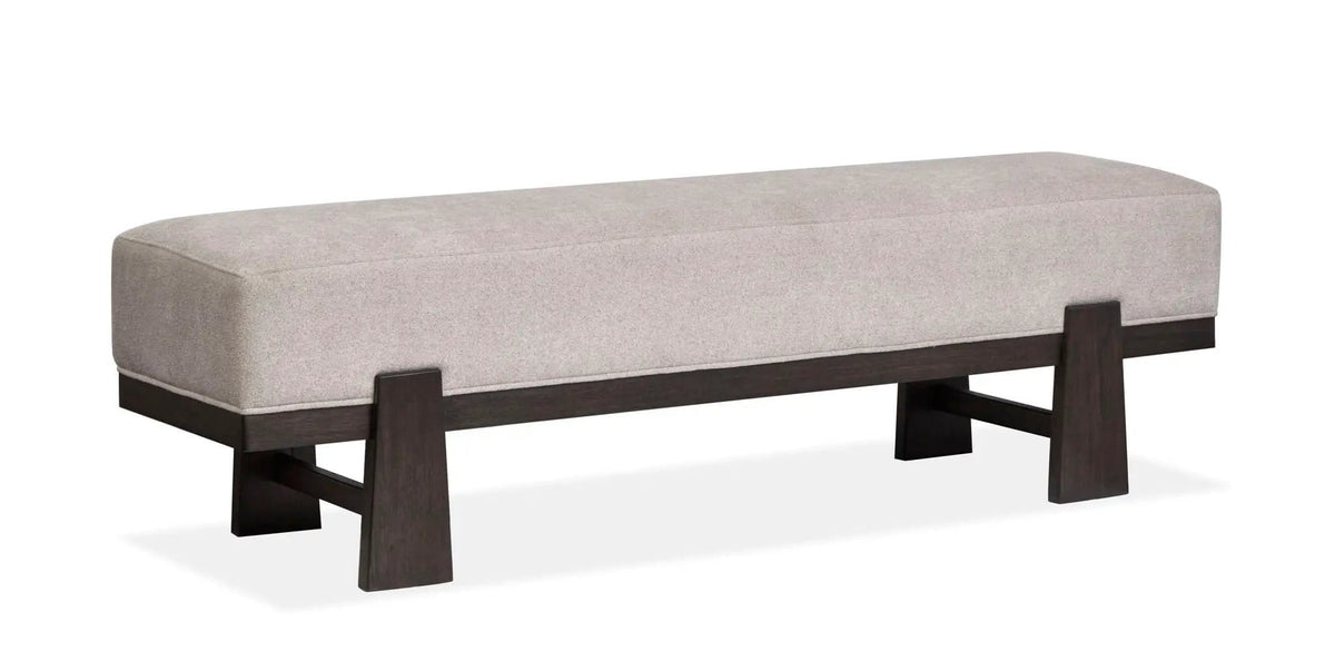 Tauren Bench | 16.5 x 64 x 19 in | Oak Veneer | Coffee Bean