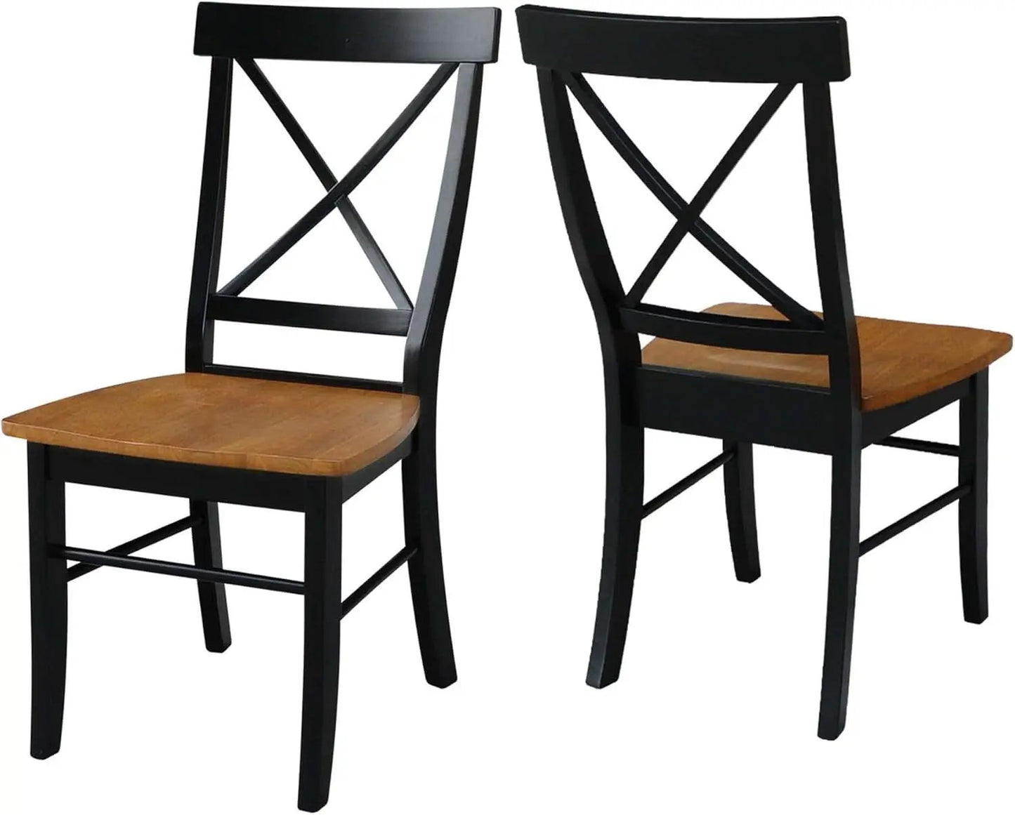 X Back Dining Chair Solid Wood Seat In Black Cherry from PriceLows™