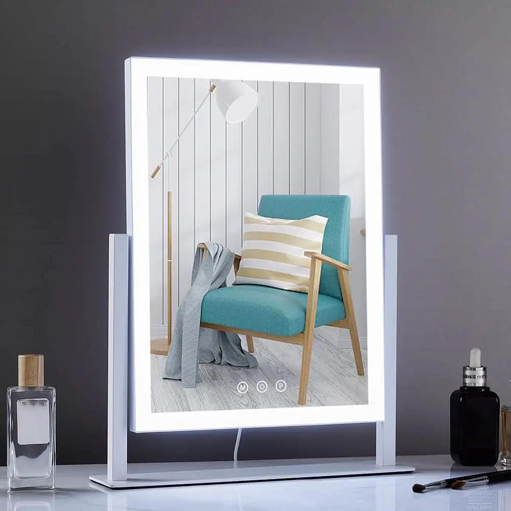17In White Lighted Makeup Mirror 3 Color Lighting Modes And 5X Magnification from PriceLows™