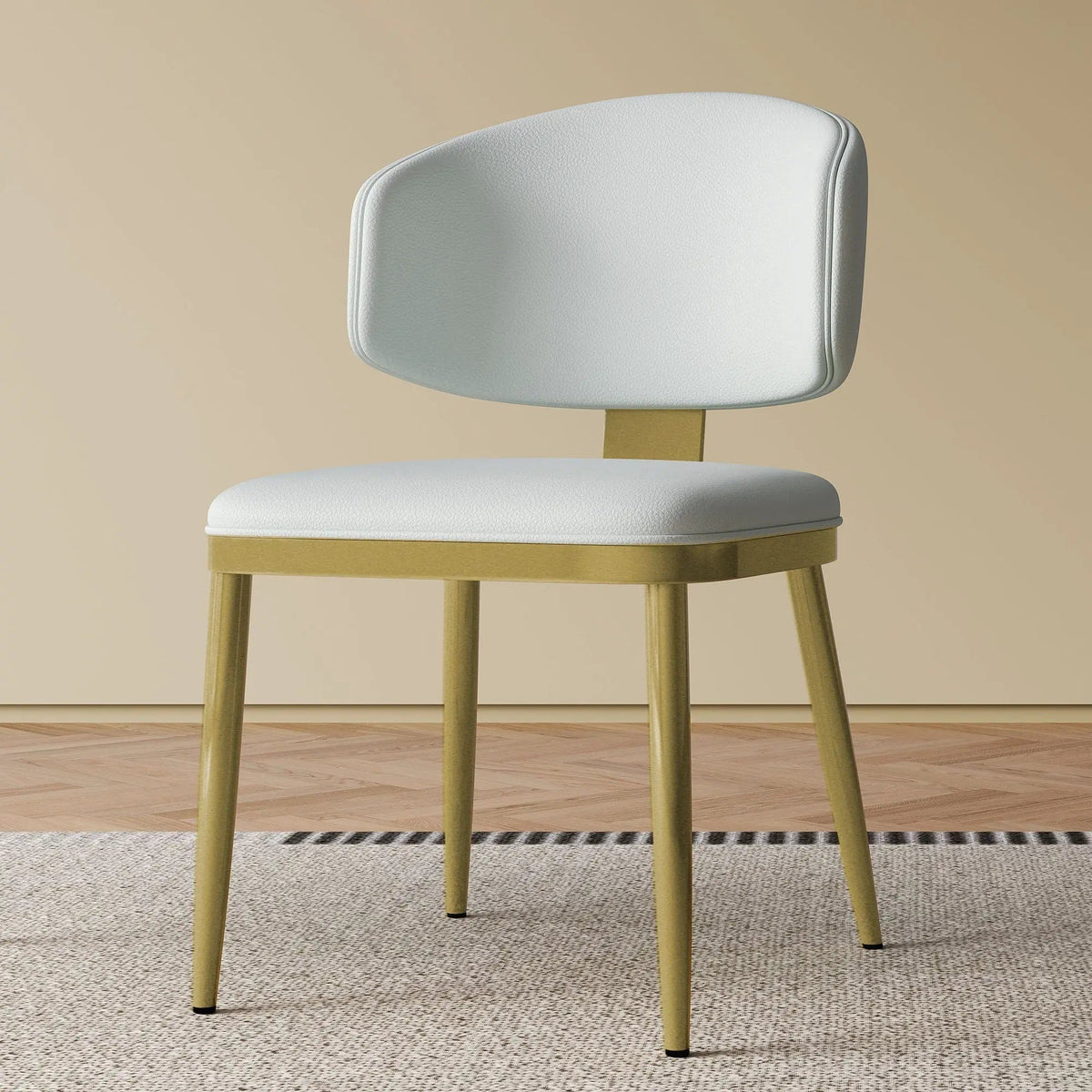 Modern Dining Chairs For Kitchen (Set of 2) | 2 Pieces | Steel & Metal | Dining Room