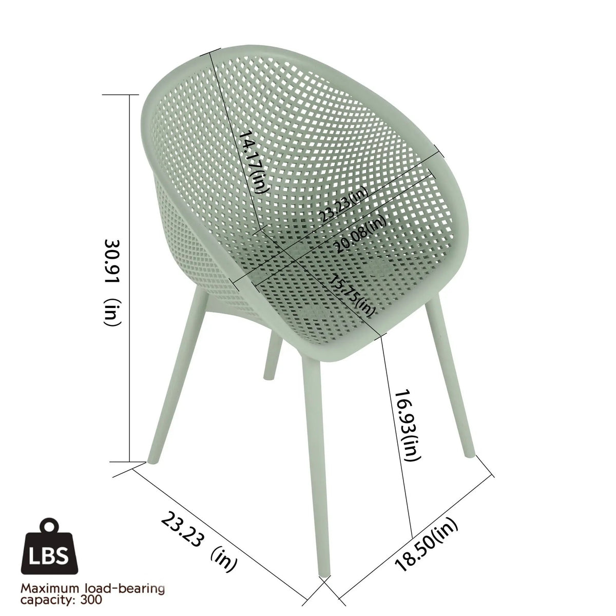 Lounge Chair Set With Folding Table | 2 Pack Chairs | All-Weather Polypropylene | Woven Design