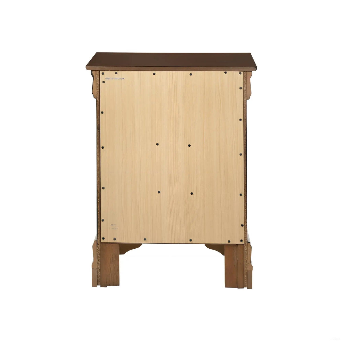 Louis Phillipe Nightstand | Traditional Wood Design | English Dovetailed Drawers | Metal Center Guides