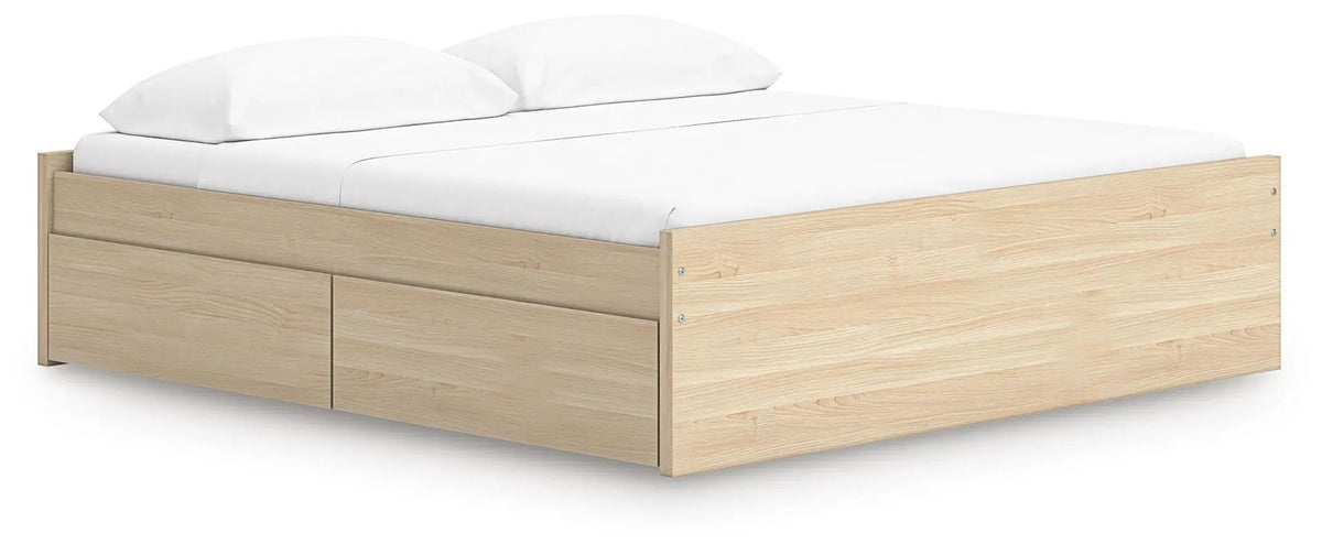 Platform Bed | Four Storage Drawers | Clean Minimal Design