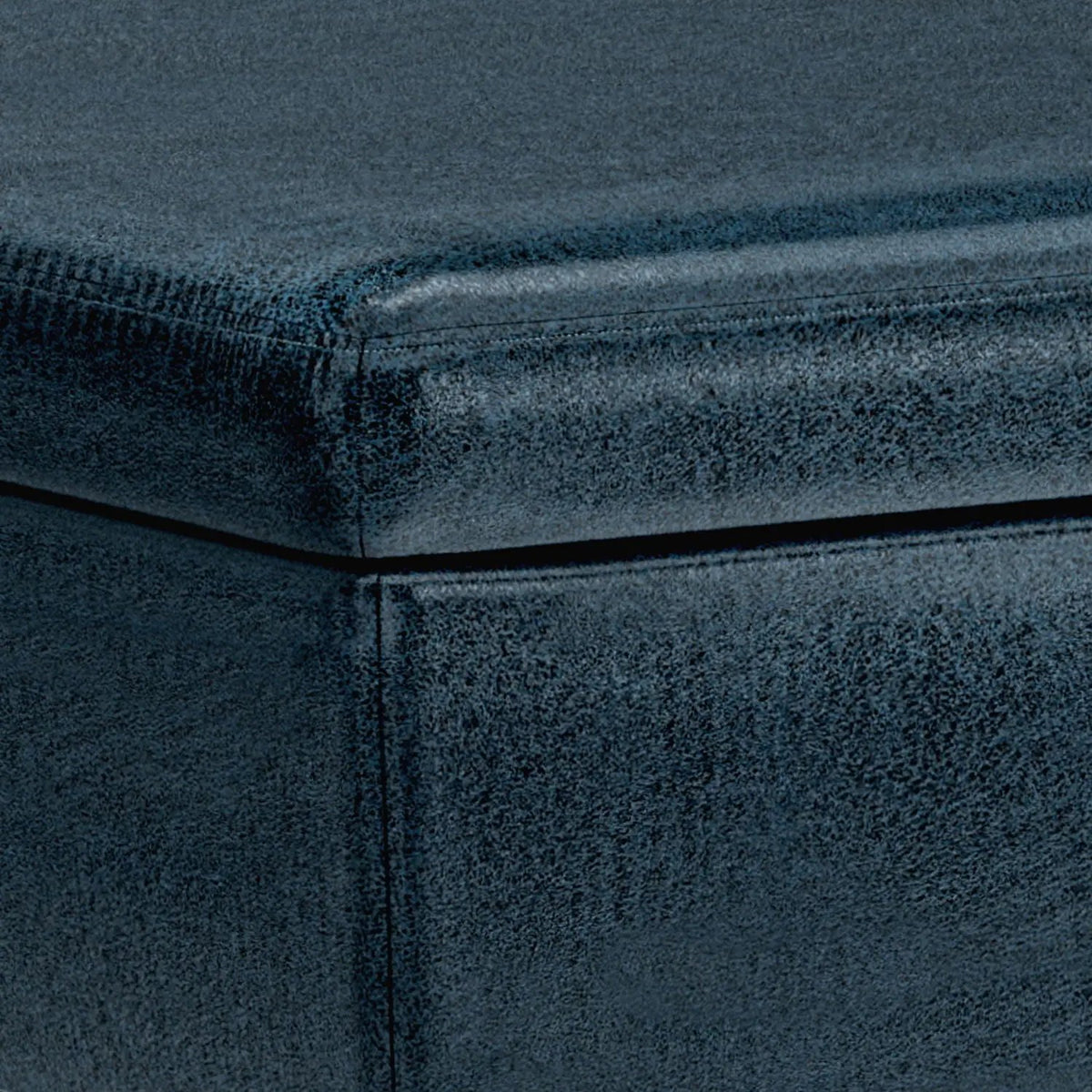 Storage Ottoman | Rectangular Design | Solid Wood Frame | Lift Top