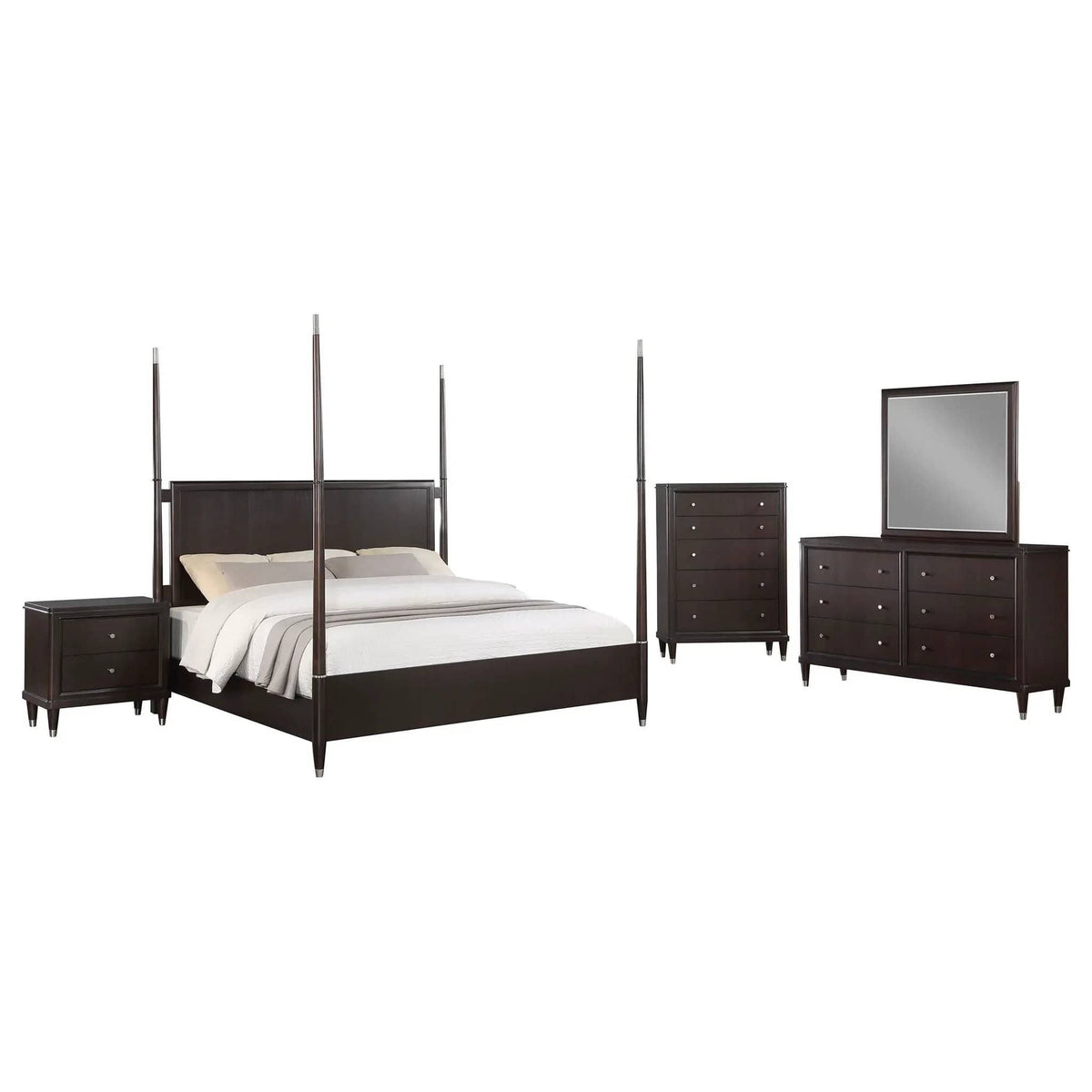 Emberlyn 5-piece Queen Bedroom Set | 5-Piece Set | Cedar | Brown