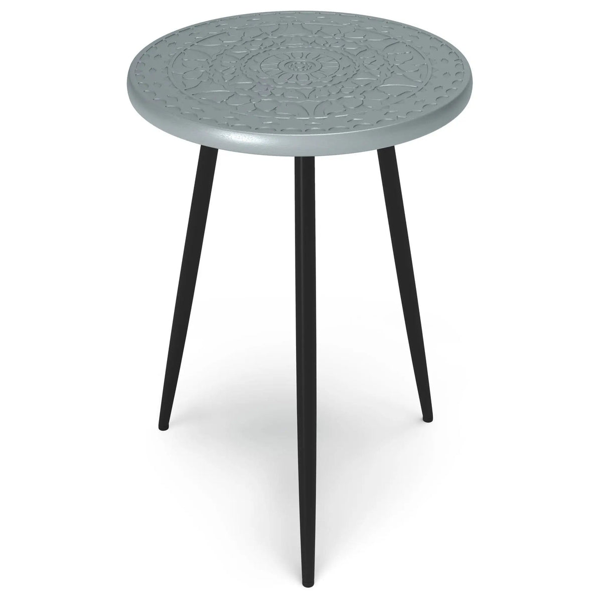 Sherbourne Side Table | 17.1 x 17.1 x 20.9 in | Metal & Wood | Gray
