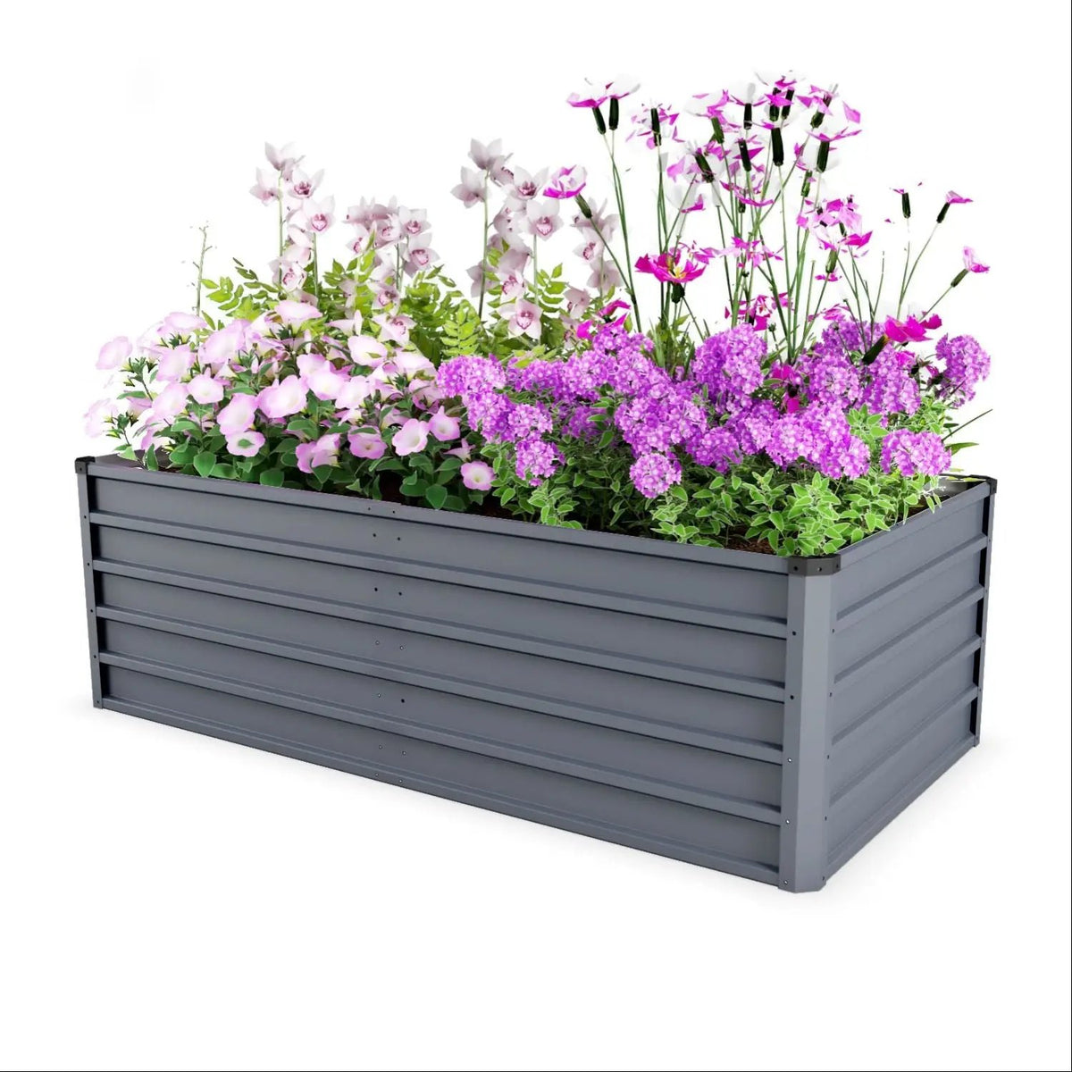 Raised Garden Bed | Coated Steel | Reinforced Frame | Large Outdoor
