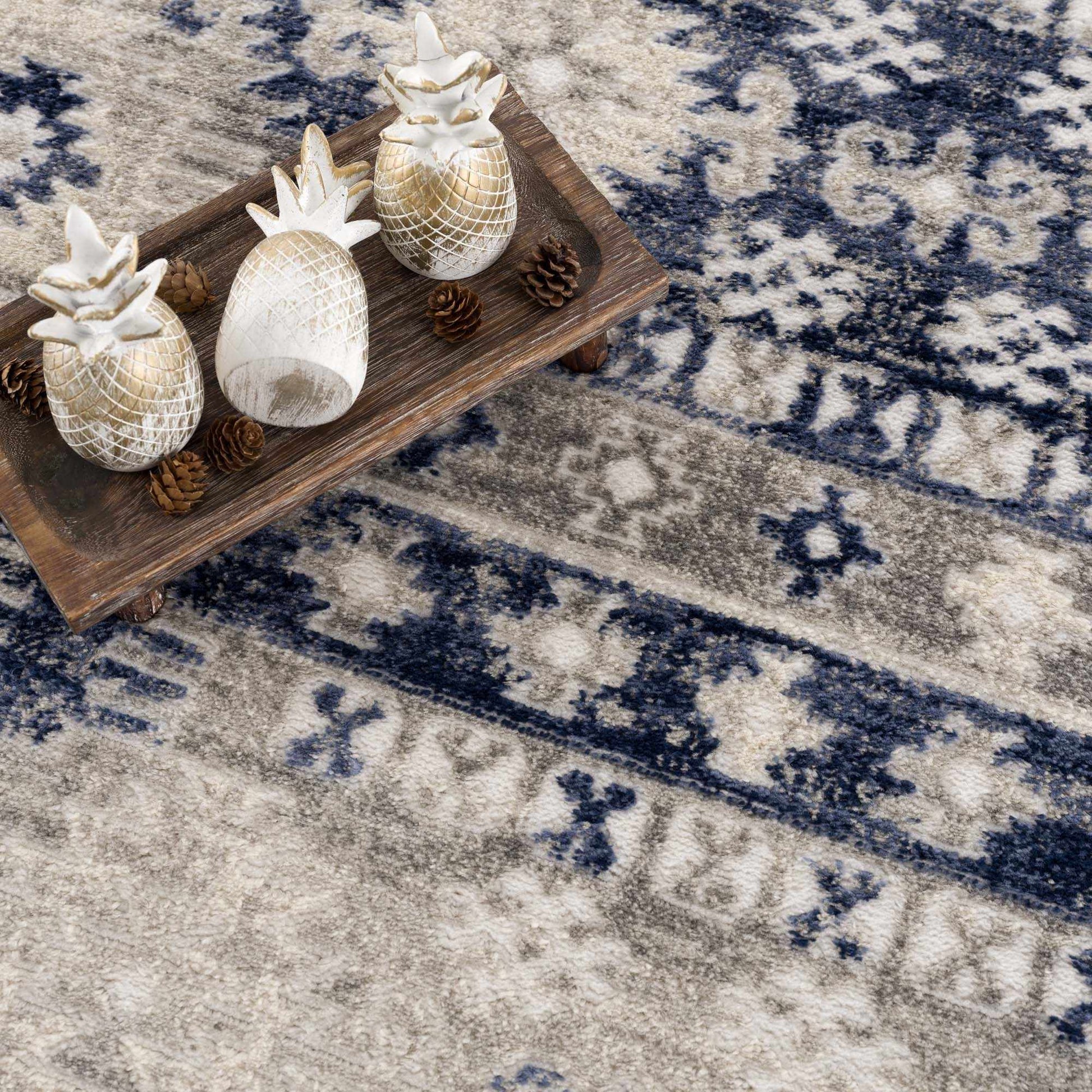 Bindi Navy Area Rug from PriceLows™