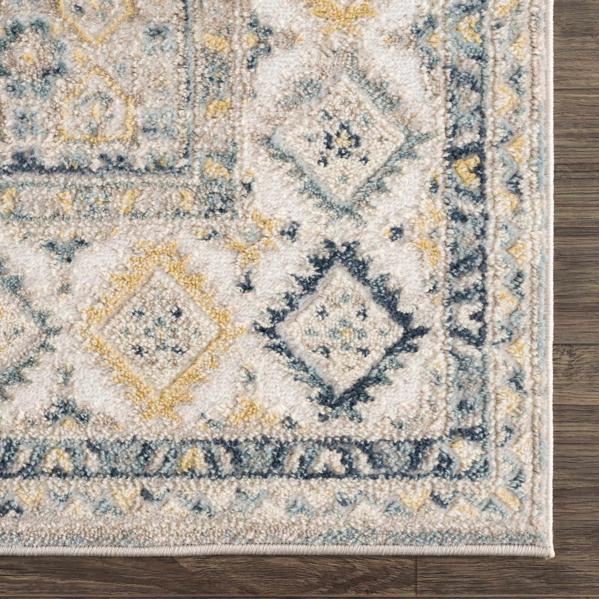 Brend Blue Medallion Area Rug from PriceLows™