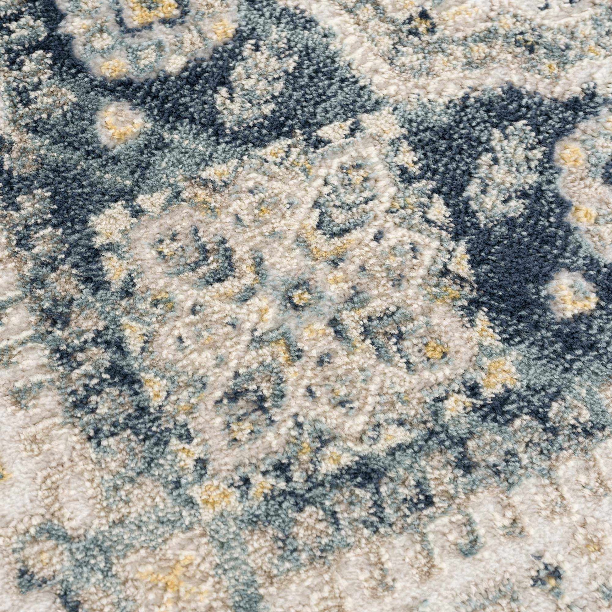 Brend Blue Medallion Area Rug from PriceLows™