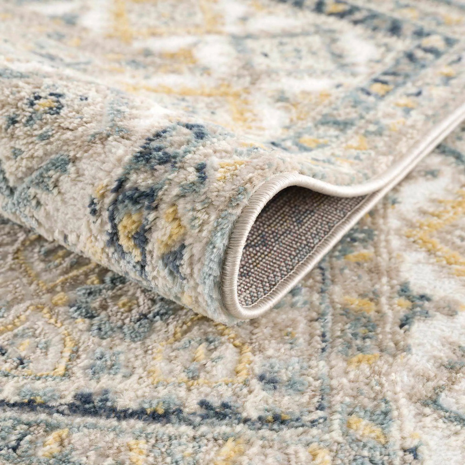 Brend Blue Medallion Area Rug from PriceLows™