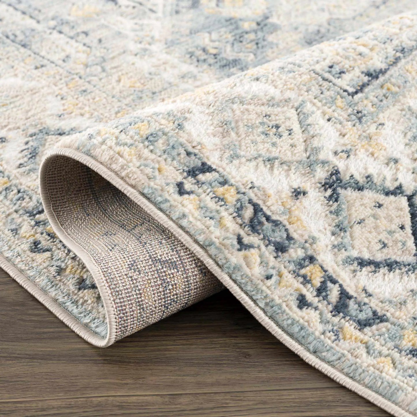 Brend Blue Medallion Area Rug from PriceLows™