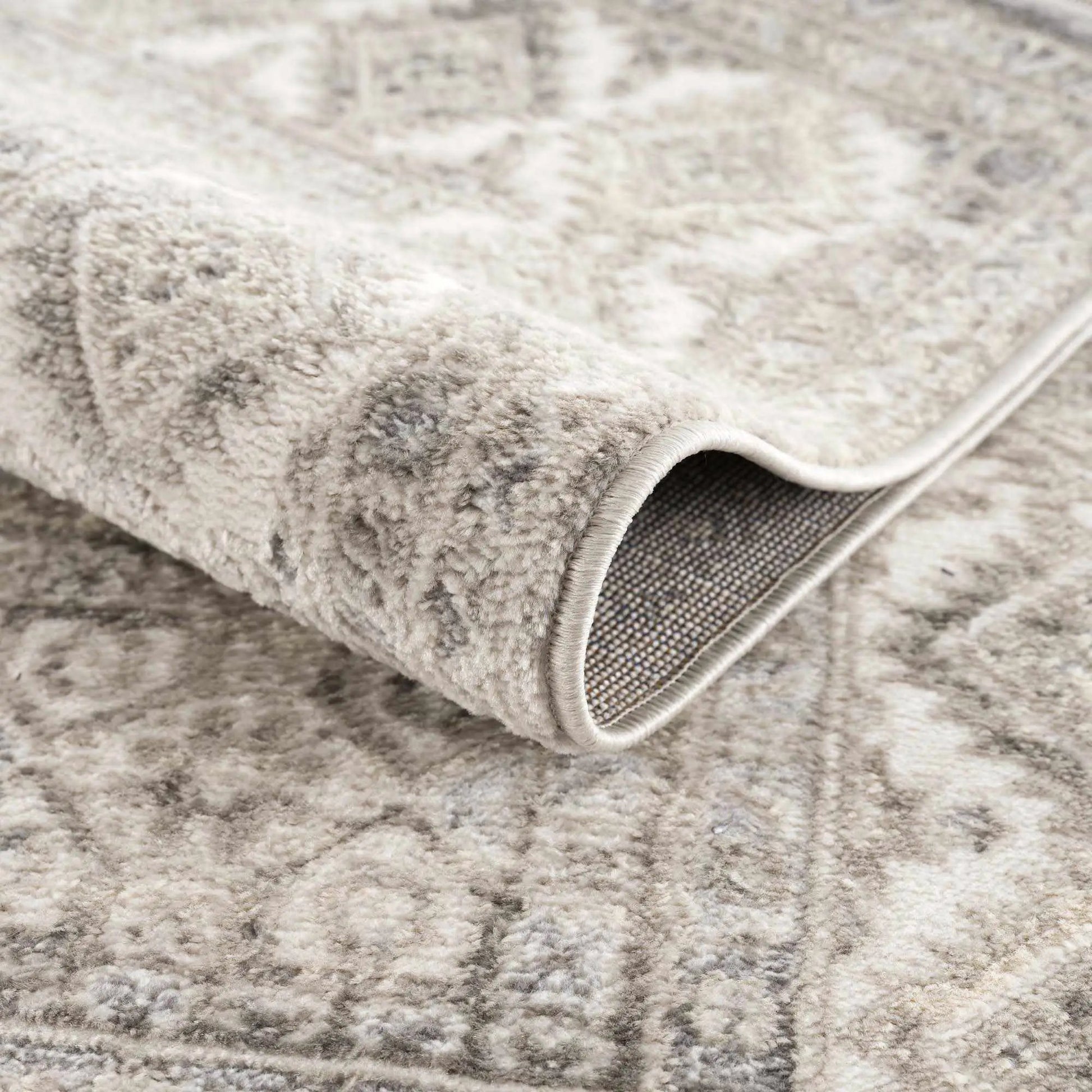 Brend Taupe Medallion Area Rug from PriceLows™