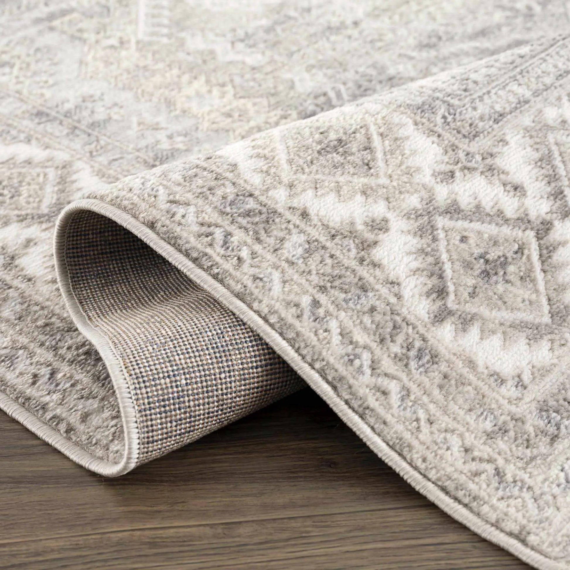 Brend Taupe Medallion Area Rug from PriceLows™