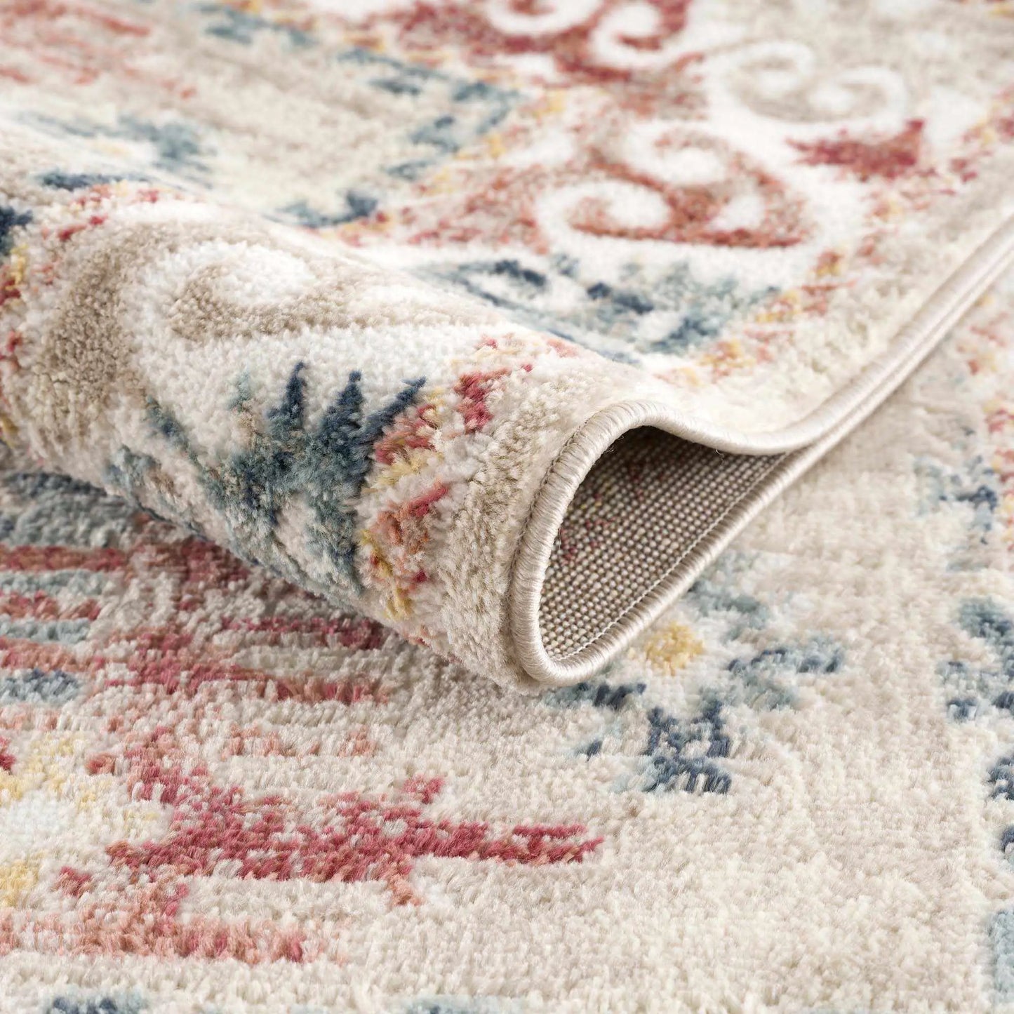 Bindi Blue & Rose Area Rug from PriceLows™