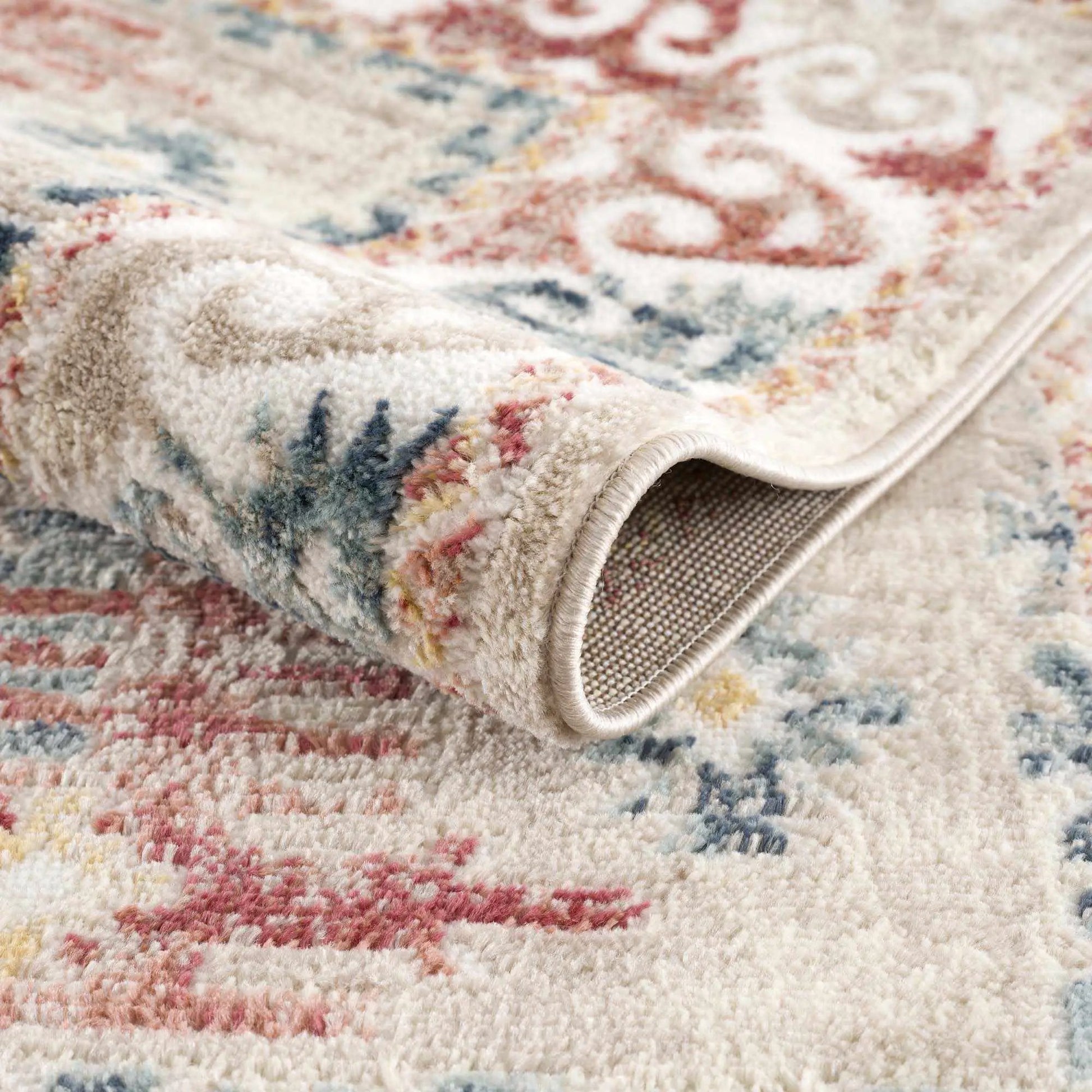 Bindi Blue & Rose Area Rug from PriceLows™