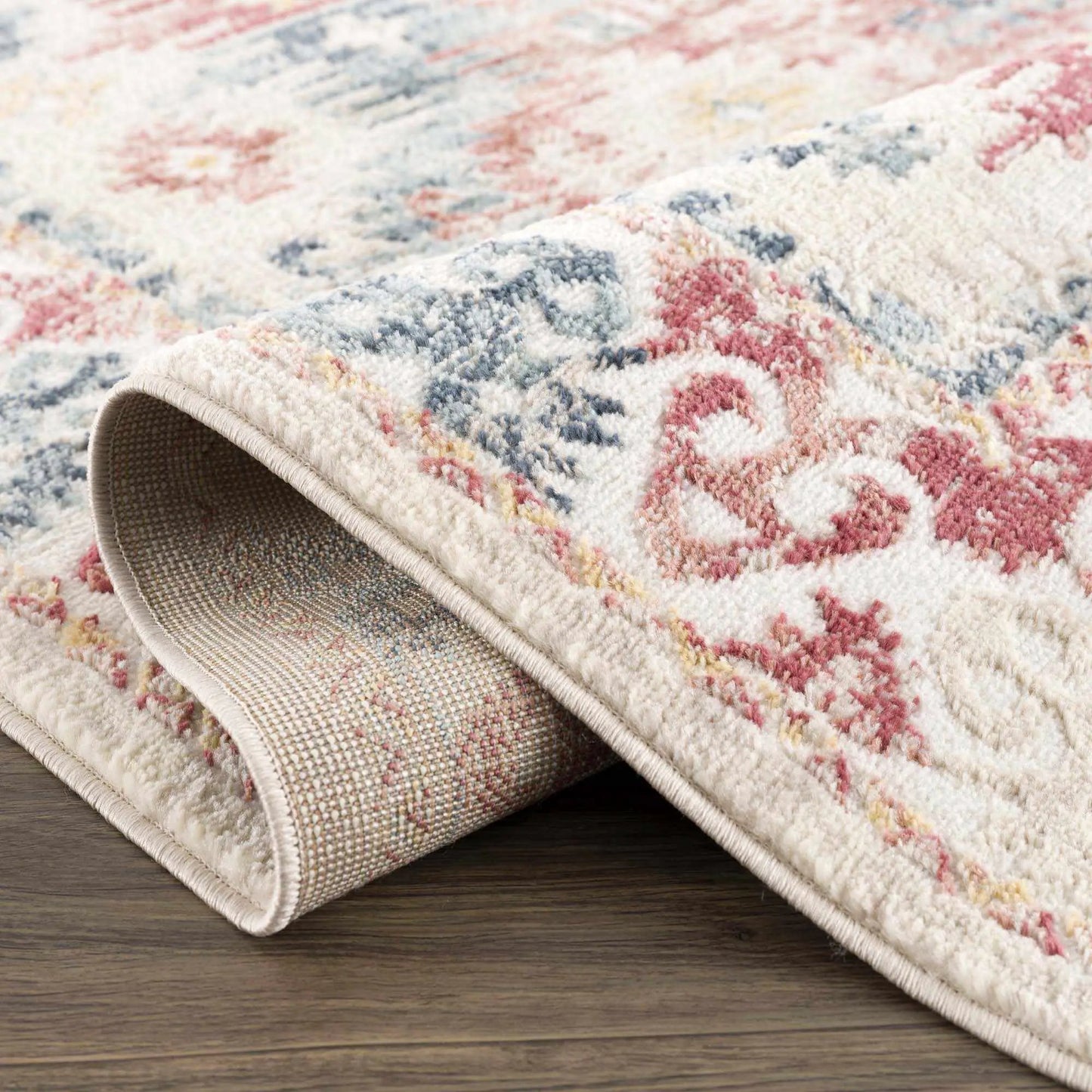 Bindi Blue & Rose Area Rug from PriceLows™