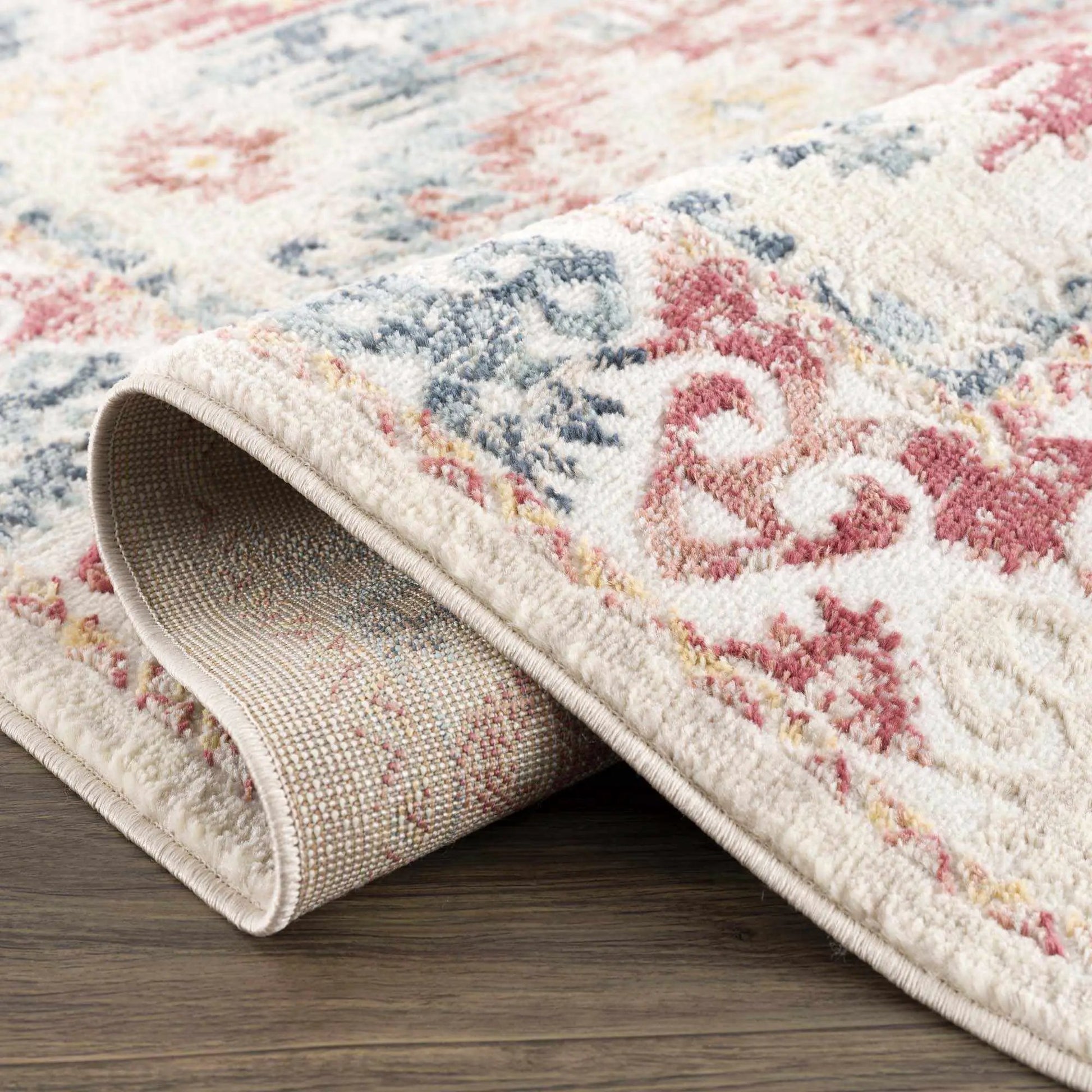 Bindi Blue & Rose Area Rug from PriceLows™