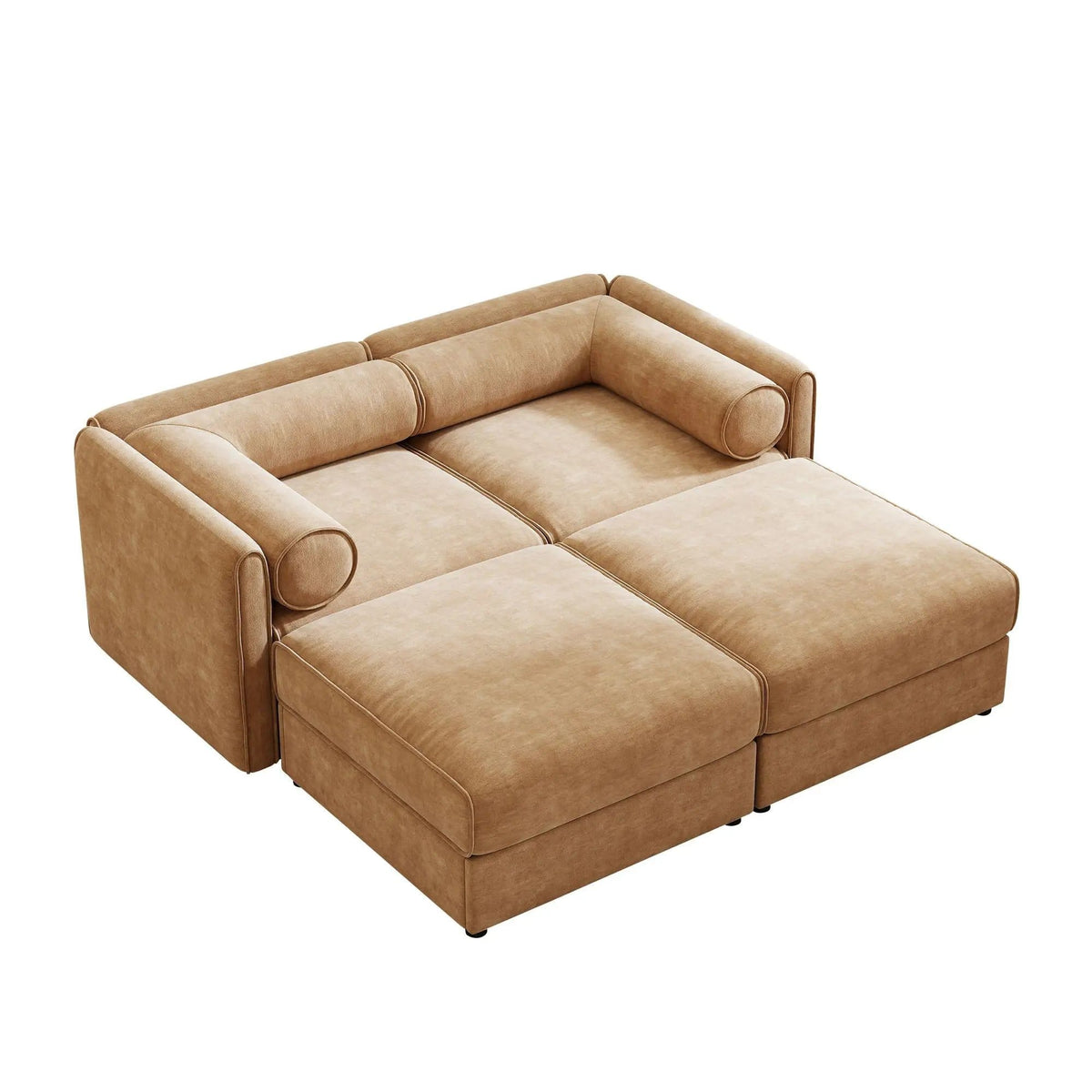 Contemporary Elegant Sofa With Storage And Ottoman 2 Piece Living Room Set | 2 Piece Living Room Set | Living Room Furniture | Living Room