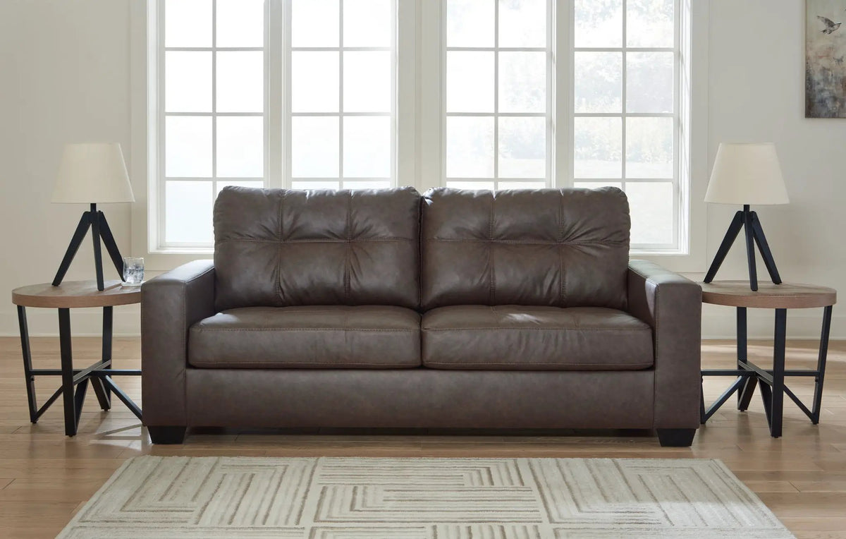Barlin Mills Living Room Set | Sofa And Loveseat | Faux Leather | Versatile Style