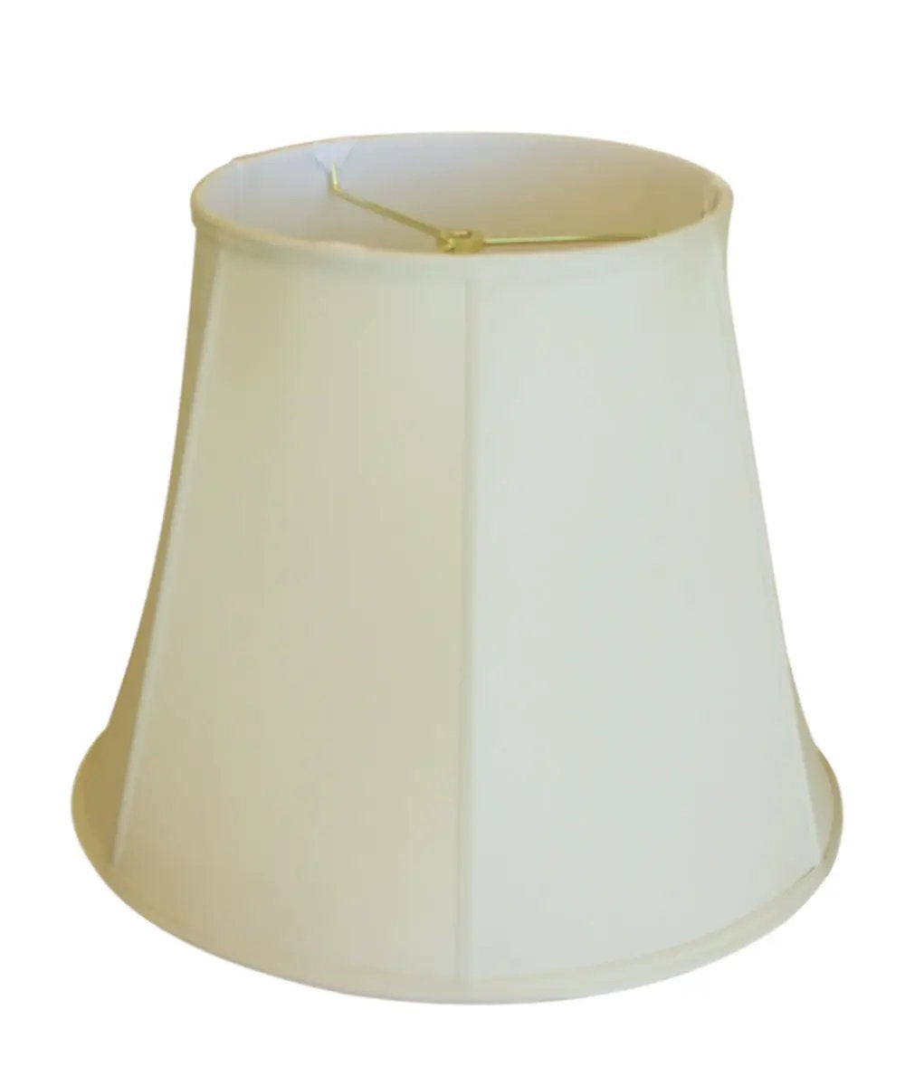 Empire Lamp Shade | 17 By 14 Inches | Eggshell Shantung | Heavy Frame