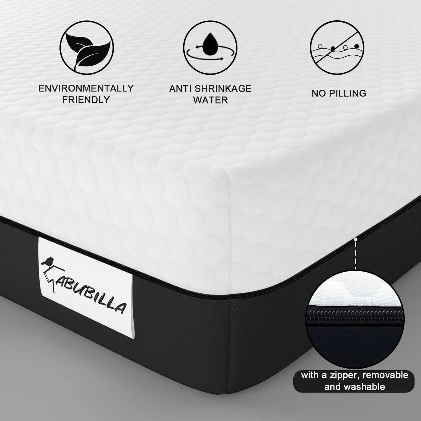 Queen Memory Foam Mattress Certipur US Certified Quality from PriceLows™