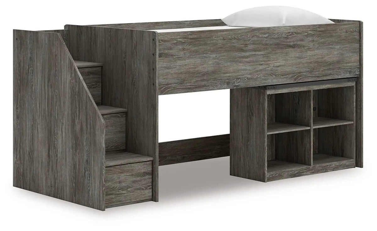 Frandern Loft Bed | 6 Pieces | Metal | Bedroom