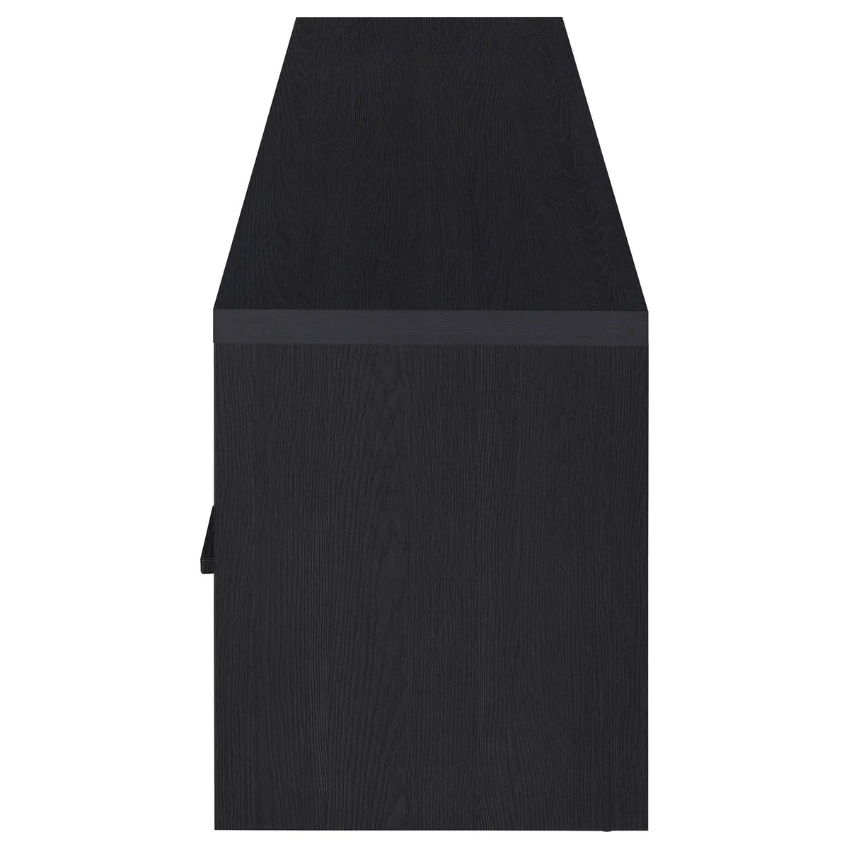 Murray 70-inch 2-door TV Stand Media Console | 70 x 15.5 x 19.75 in | Veneer & Wood | Black