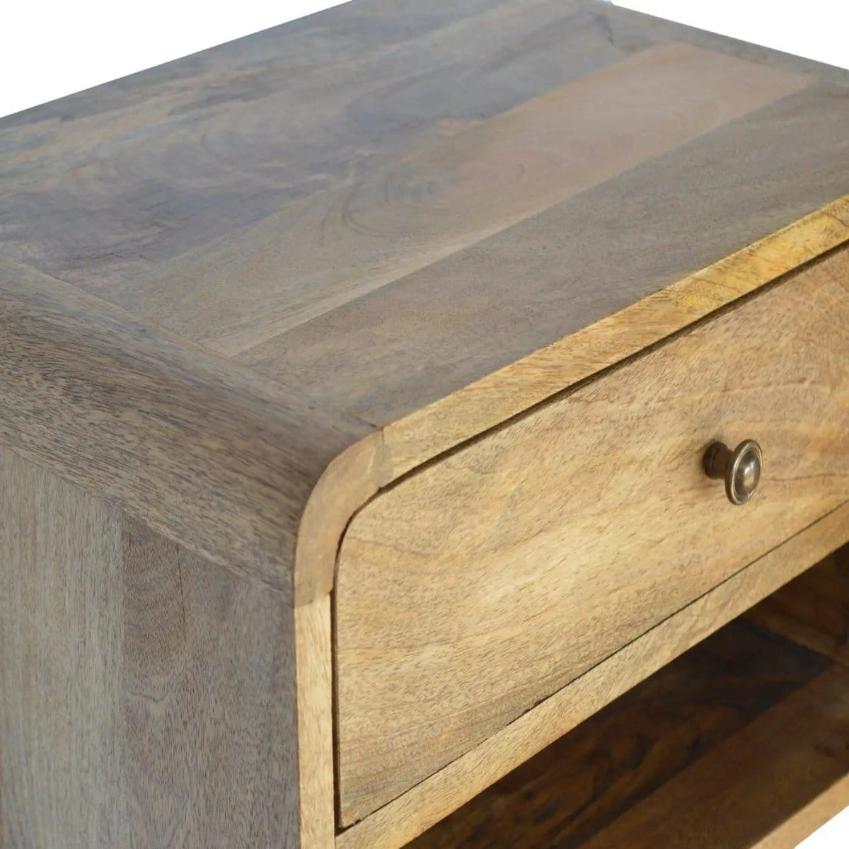 Curve Upper Slot Floating Nightstand | 6 Pieces | Bedroom Furniture | Bedroom