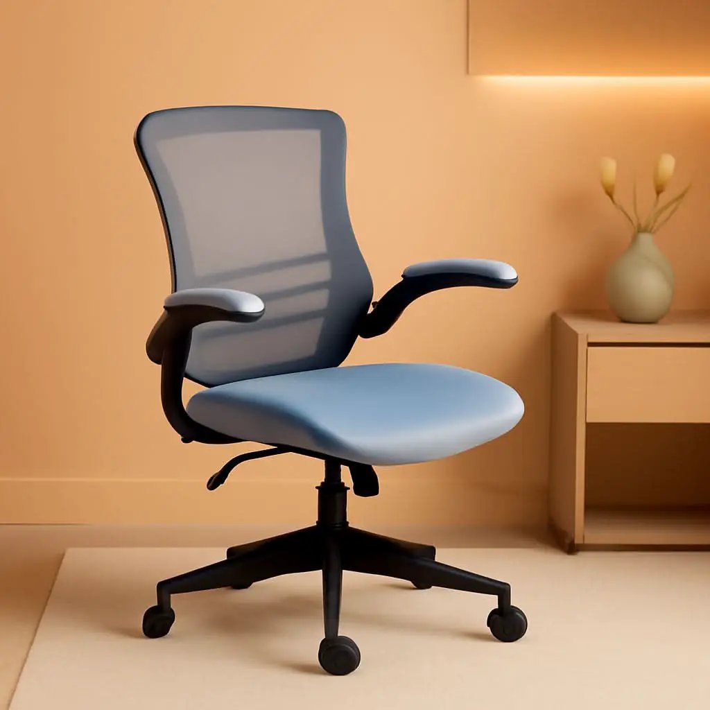 Kelista Dark Gray Mesh Mid Back Office Chair For Desk from PriceLows™