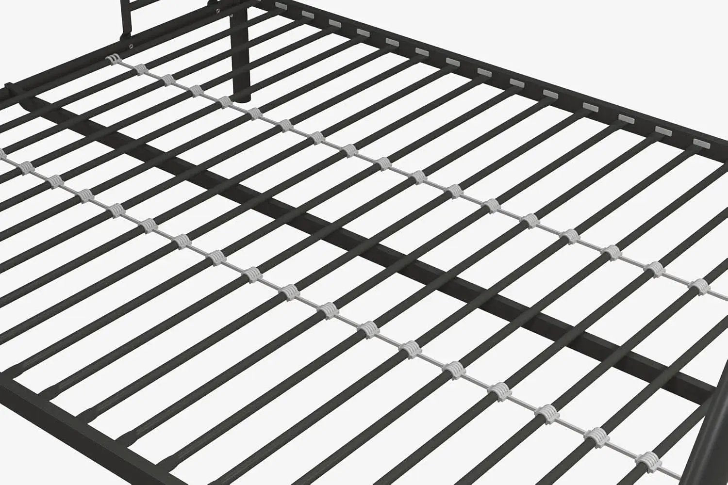 Dusty Metal Bunk Bed Frame Twin Over Full Black Finish from PriceLows™