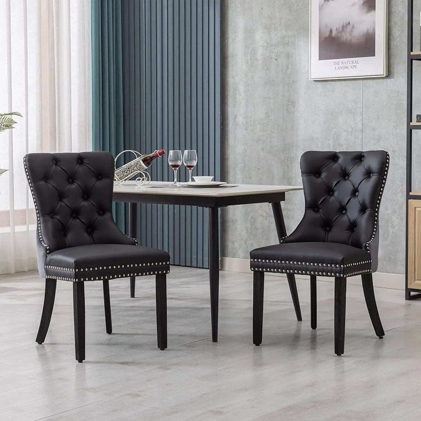 Set Of 4 Dining Chairs Upholstered Tufted For Dining Room from PriceLows™