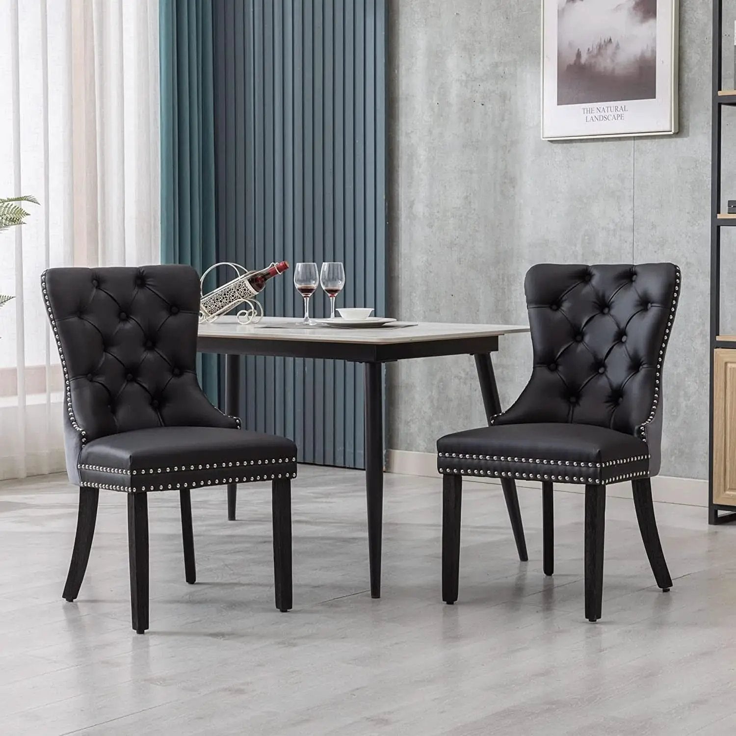 Set Of 4 Dining Chairs Upholstered Tufted For Dining Room from PriceLows™
