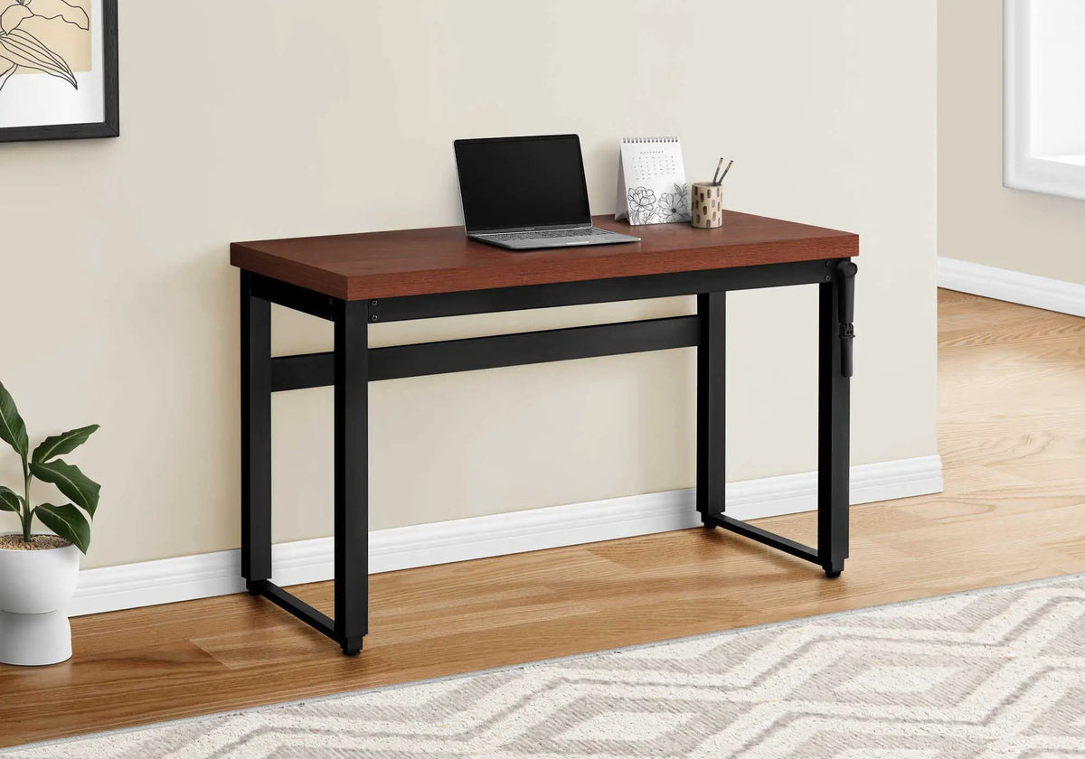 Adjustable Standing Computer Desk | 47.25 Inch Width | Thick Panel Tabletop | Contemporary Design